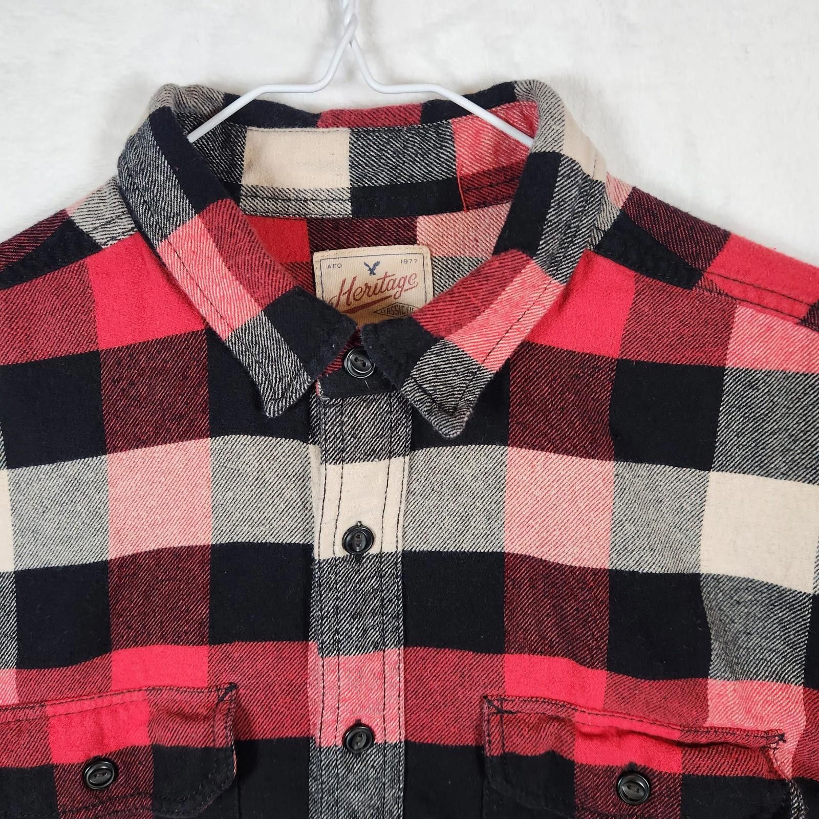 American Eagle Outfitters American Eagle Heritage Flannel Plaid Shirt Size Large Size US L / EU 52-54 / 3 - 4 Thumbnail