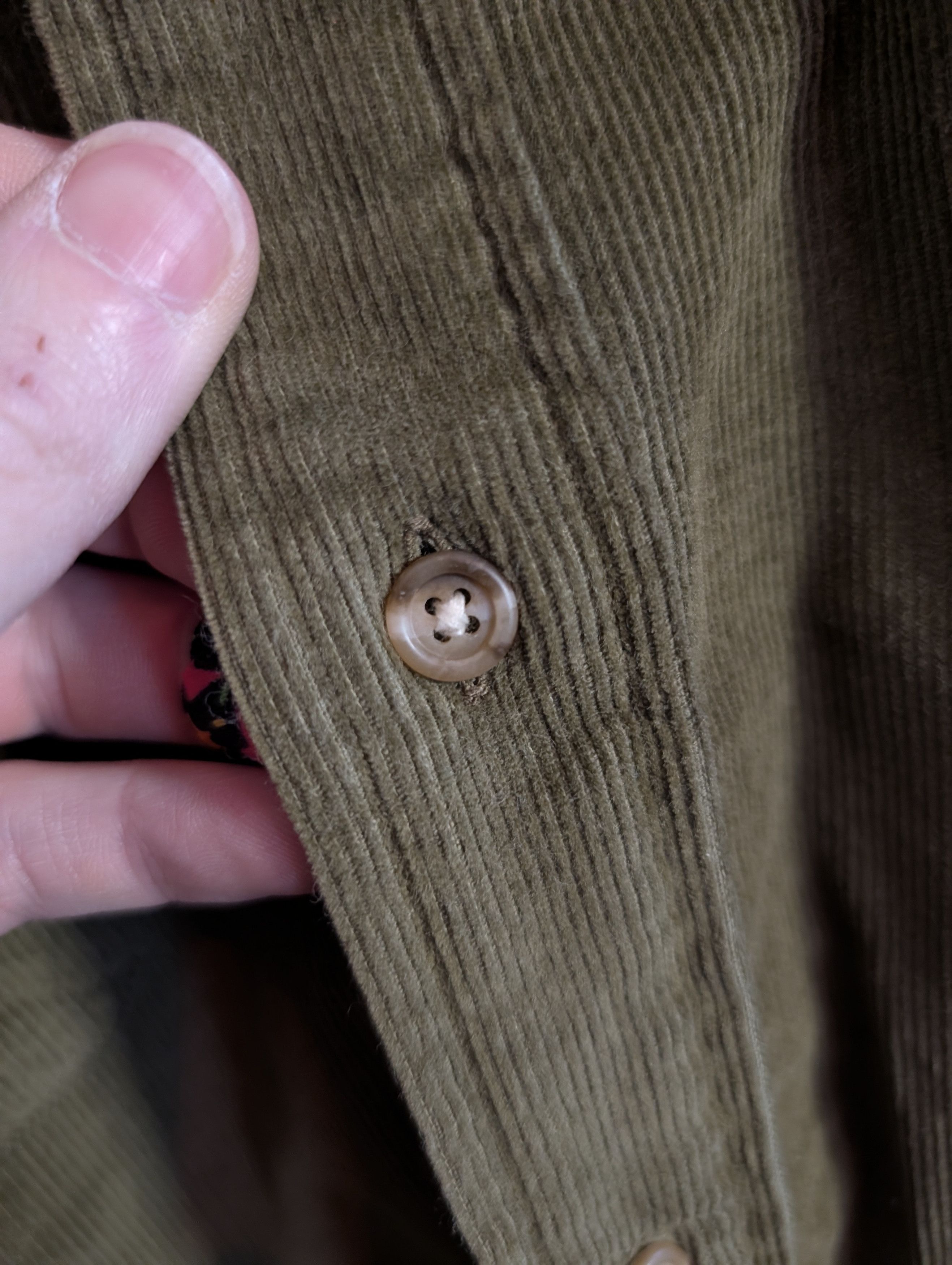 Lands' End VTG 1993 Green thick corduroy shacket MiUSA XL Size US XL / EU 56 / 4 - 4 Thumbnail