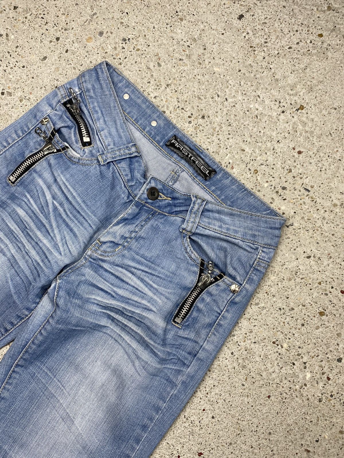 Japanese Brand Vintage japan style bootcut flared jeans metal y2k Size 27" / US 4 / IT 40 - 3 Thumbnail