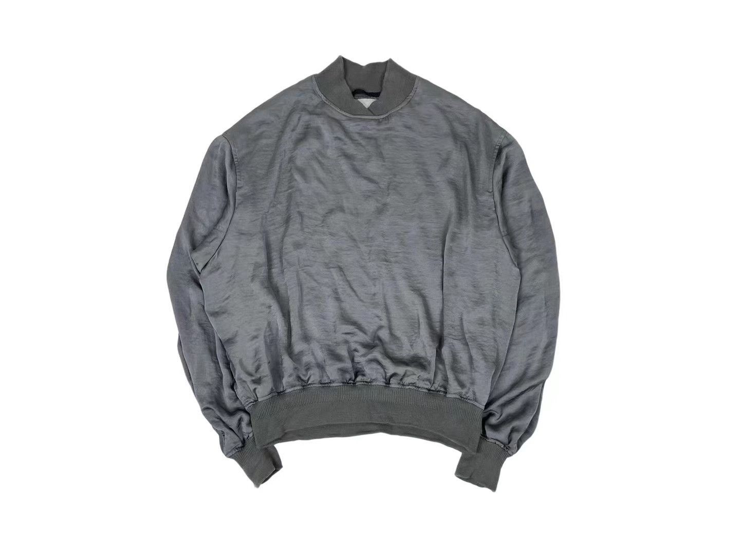 Haider Ackermann Haider Ackermann Silver Silk Sweatshirt Size US L / EU 52-54 / 3 - 1 Thumbnail