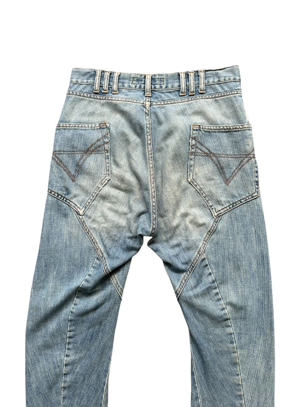 Andrew Mackenzie 00's archive Andrew Mackenzie hybrid distressed denim Size US 31 - 7 Thumbnail
