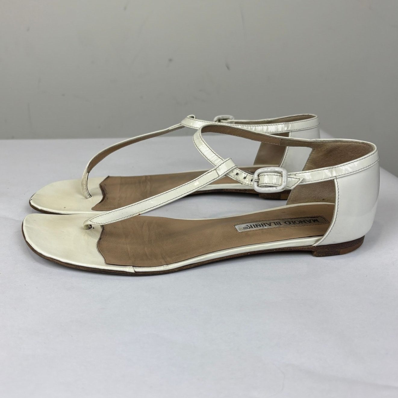 Manolo Blahnik Manolo Blahnik Thong Strapback Sandals Women's 36.5 / US 6.5 Size US 6.5 / IT 36.5 - 5 Thumbnail