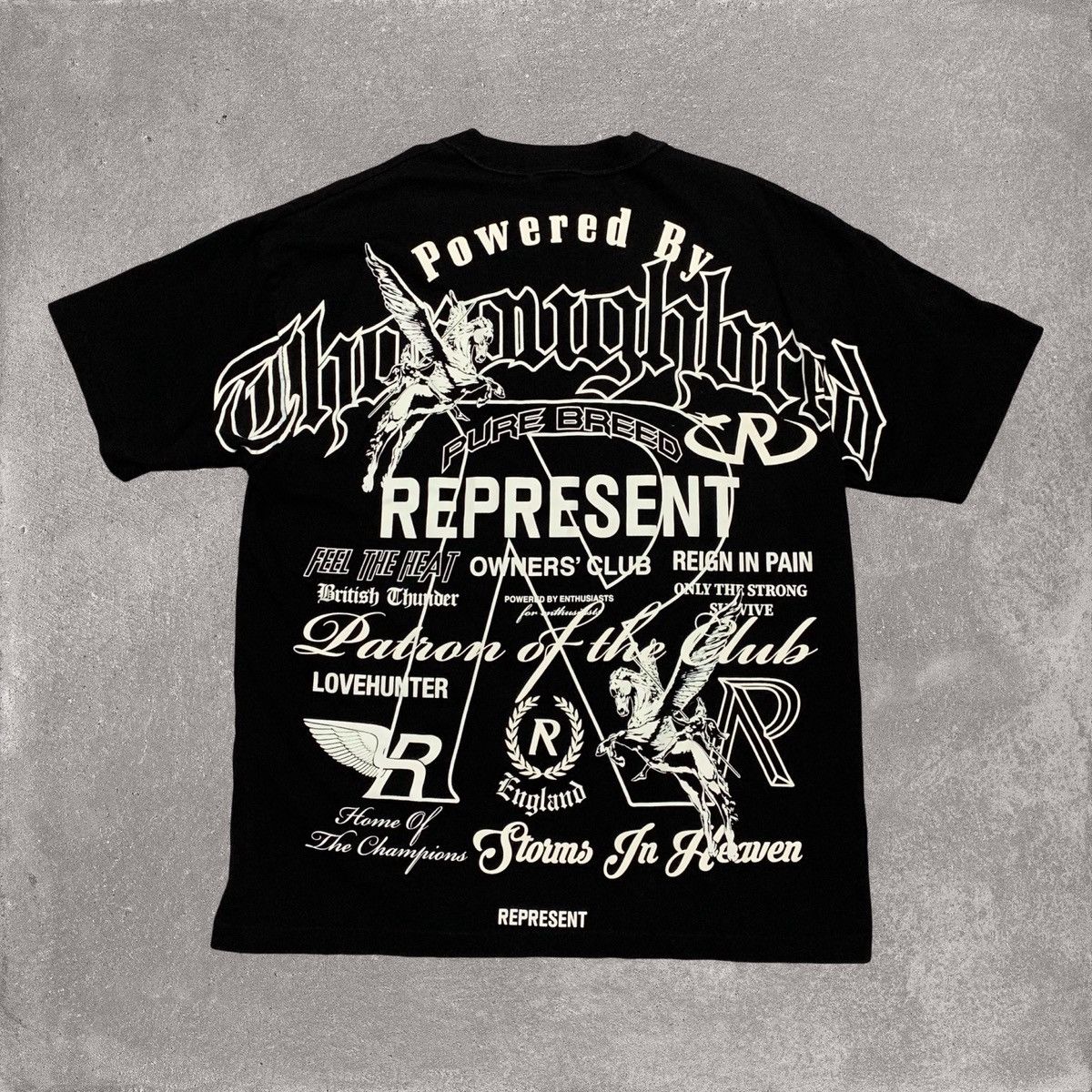 Represent Clo. Represent Medium Icons Collection Jet Black Tee Size US M / EU 48-50 / 2 - 1 Thumbnail