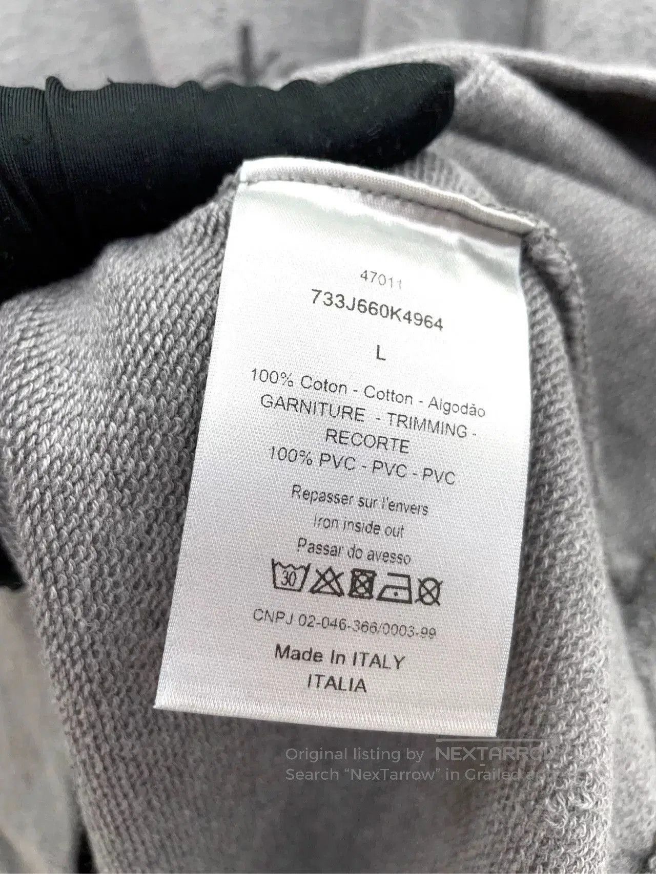 Dior Dior Gray Crew Neck Long Sleeve Sweatshirt. Size US L / EU 52-54 / 3 - 9 Thumbnail