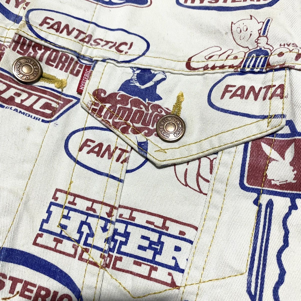 Hysteric Glamour 💥RARE💥 Vintage Hysteric glamour kinky denim jacket Size S / US 4 / IT 40 - 3 Thumbnail