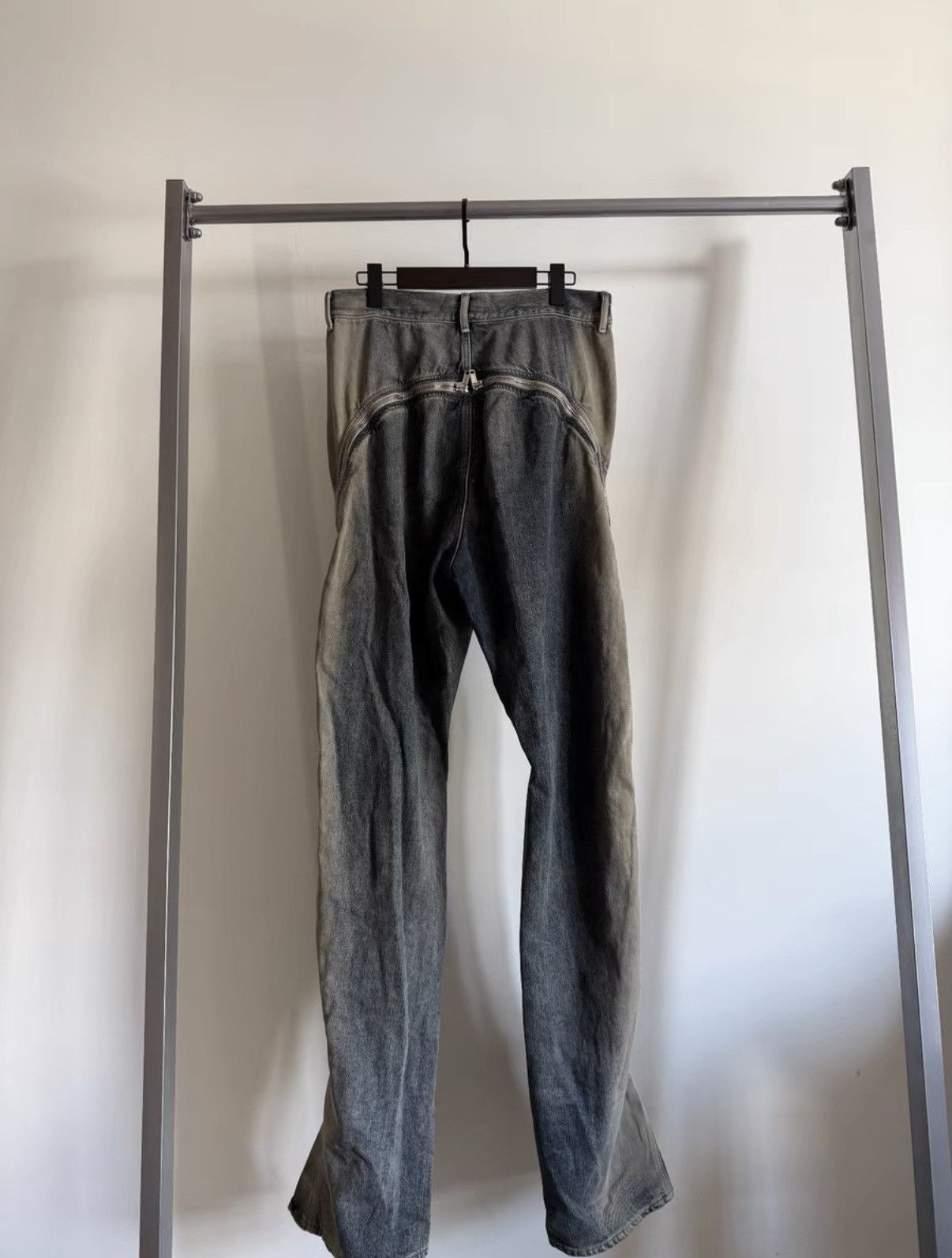 Rick Owens Rick Owens Drkshdw banana gradient zip denim jeans Size US 32 / EU 48 - 2 Thumbnail