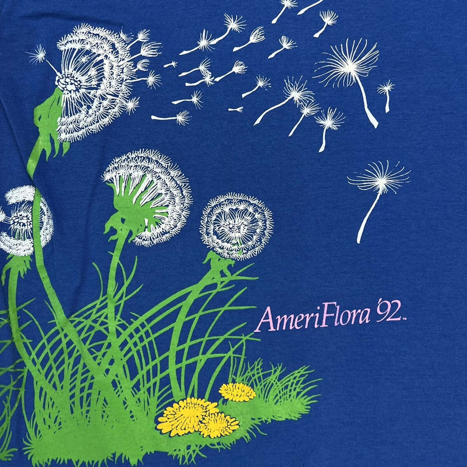Vintage Vintage 1992 Ameri Flora Flower T Shirt Expedition Art Tee Size US L / EU 52-54 / 3 - 2 Thumbnail
