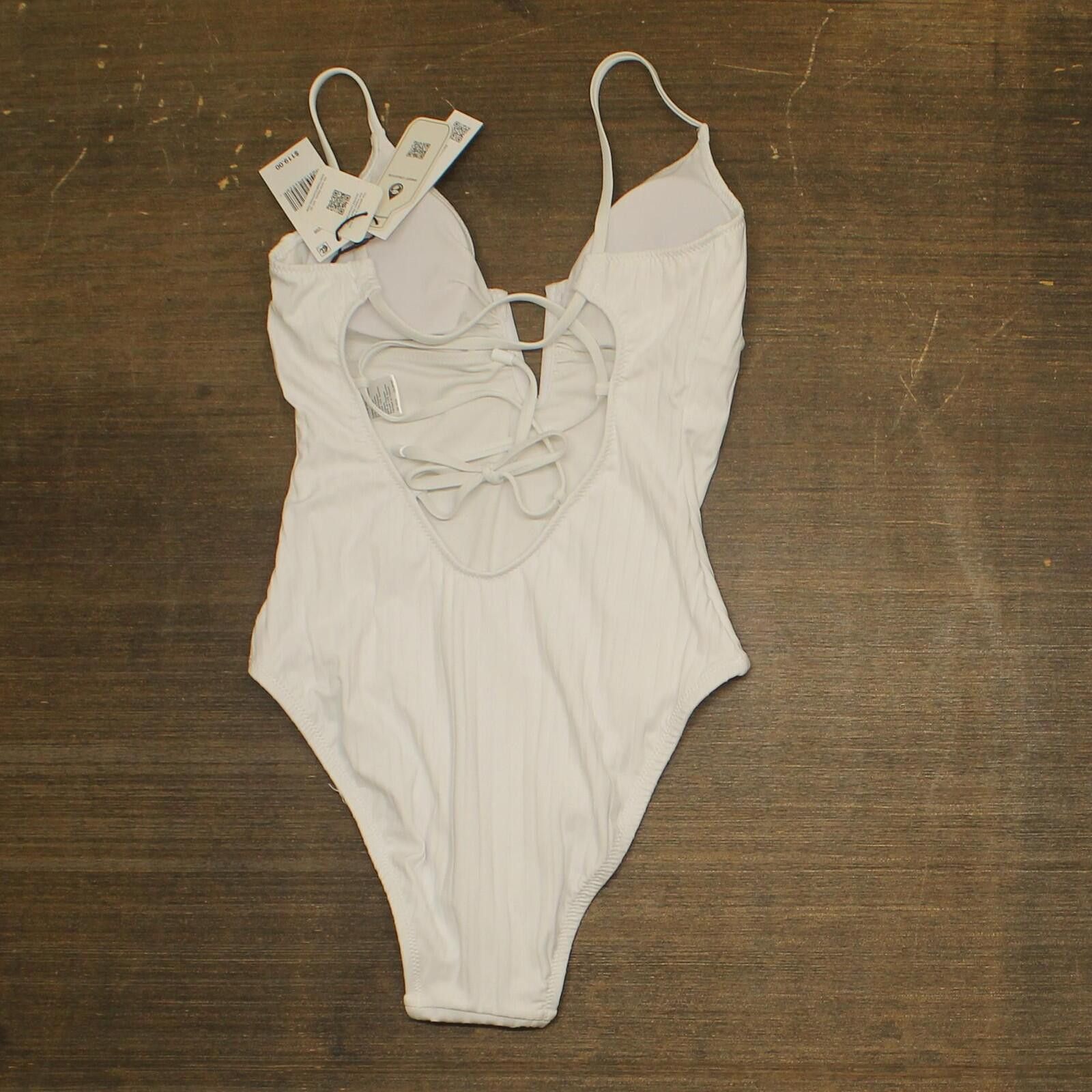 Sanctuary Sanctuary Refresh Rib One-piece Swimsuit Sarr25298 White S Size ONE SIZE - 2 Thumbnail