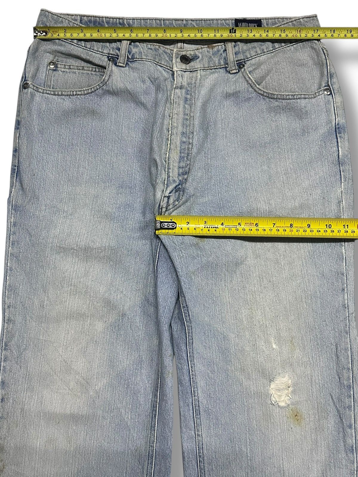Japanese Brand Wood Duck Vintage Baggy Loose Jean With Distressed and Faded Size US 34 / EU 50 - 14 Thumbnail