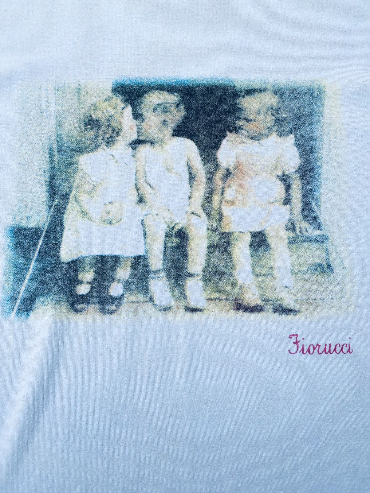 Fiorucci Vintage 90s Fiorucci Baby Kiss Art Distressed Tees Size US M / EU 48-50 / 2 - 3 Thumbnail