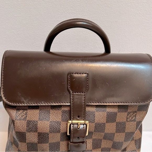 Louis Vuitton Louis Vuitton Damier Ebene Soho Vintage Backpack Size ONE SIZE - 8 Thumbnail
