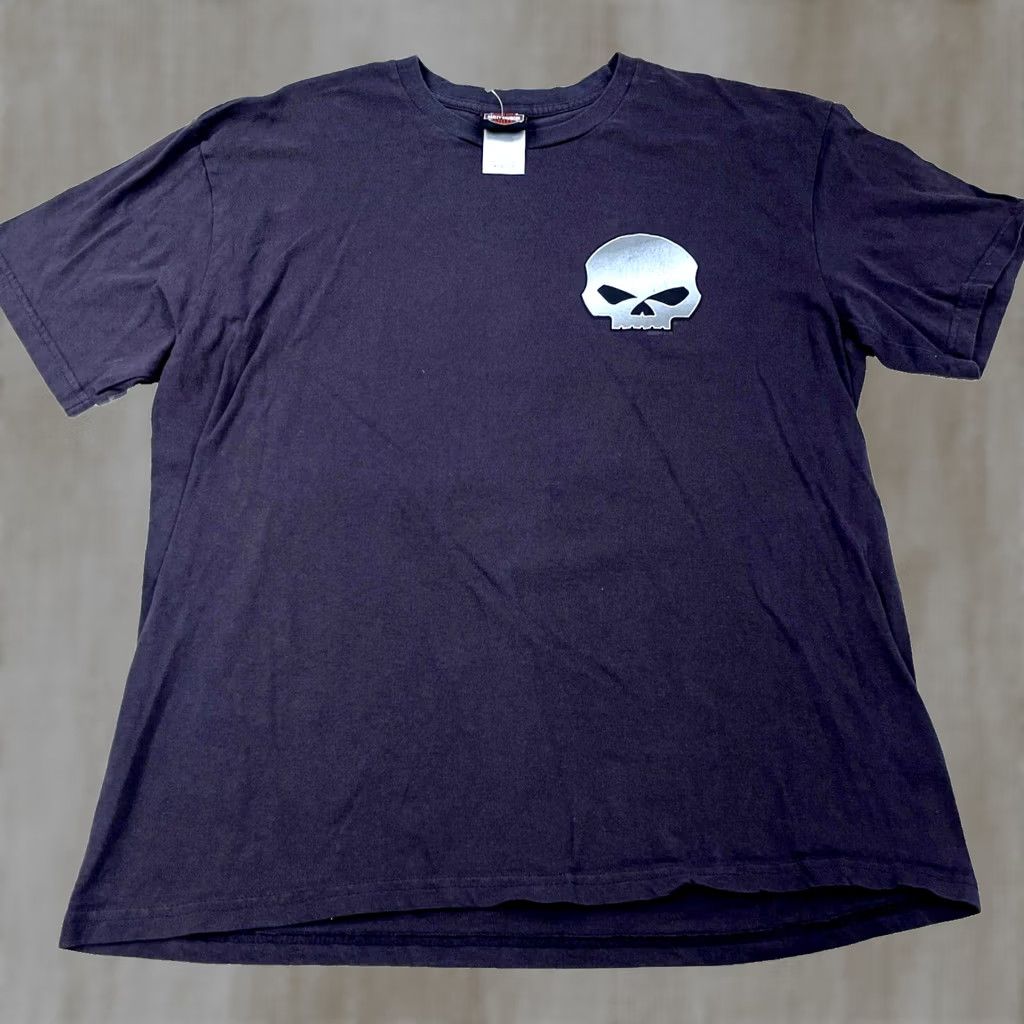Harley Davidson VINTAGE Harley-Davidson Shirt Men XL Black USA 80s Biker Graphic Print Logo Tee Skull Coast Myrtle Beach USA Size US XL / EU 56 / 4 - 1 Thumbnail