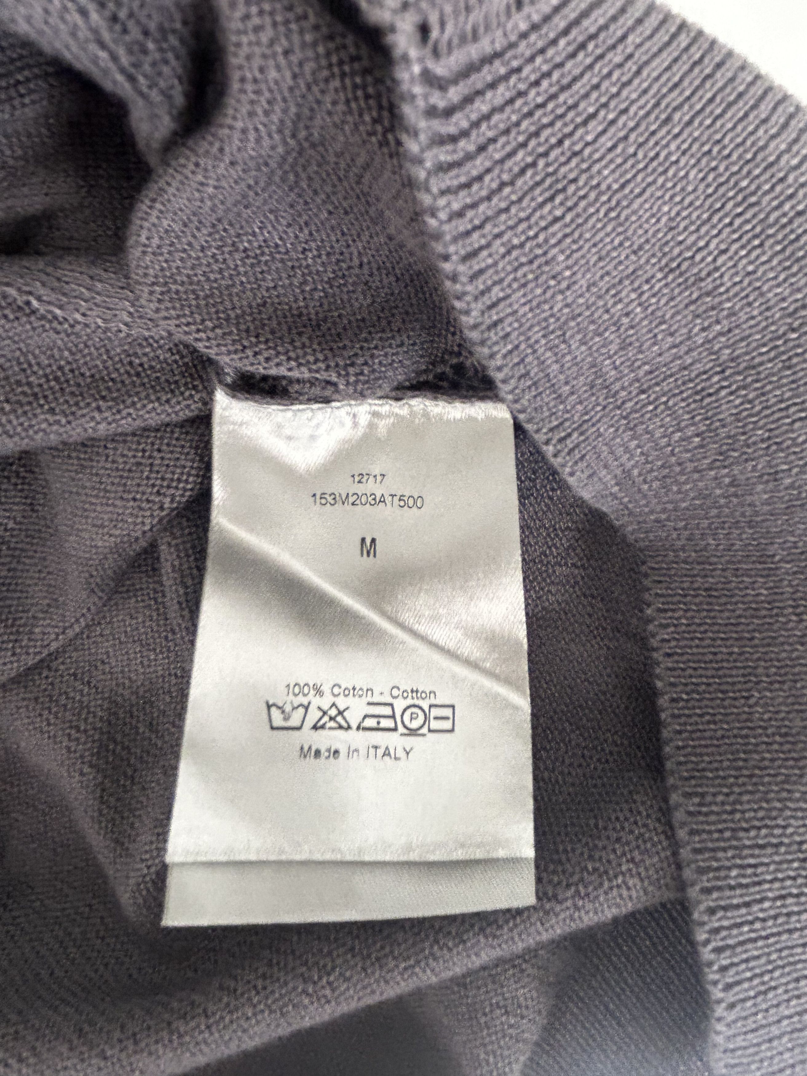 Dior DIOR HOMME GREY MESH DETAIL COTTON KNIT CARDIGAN Size US M / EU 48-50 / 2 - 5 Thumbnail