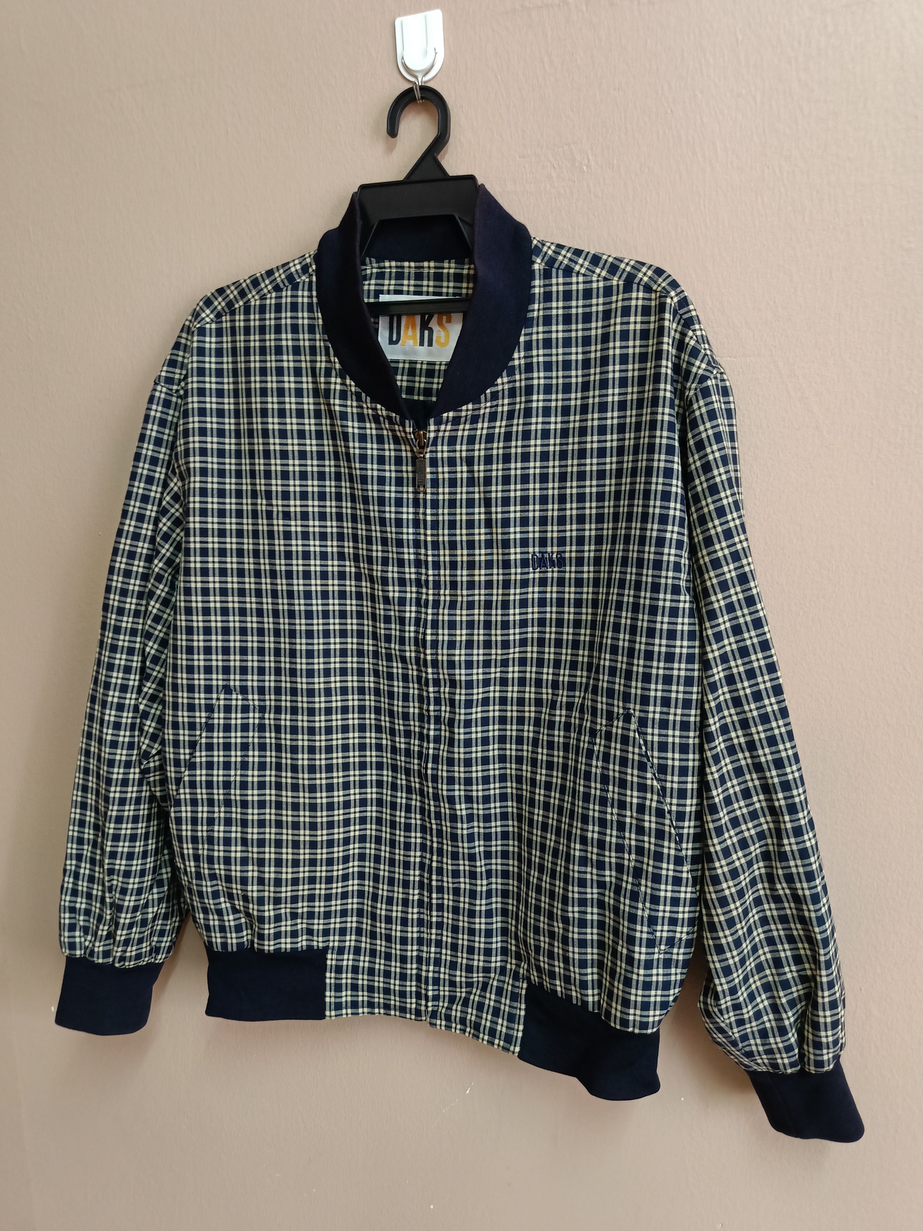 DAKS × Vintage Daks London Tartan Bomber jacket Size US L / EU 52-54 / 3 - 2 Thumbnail