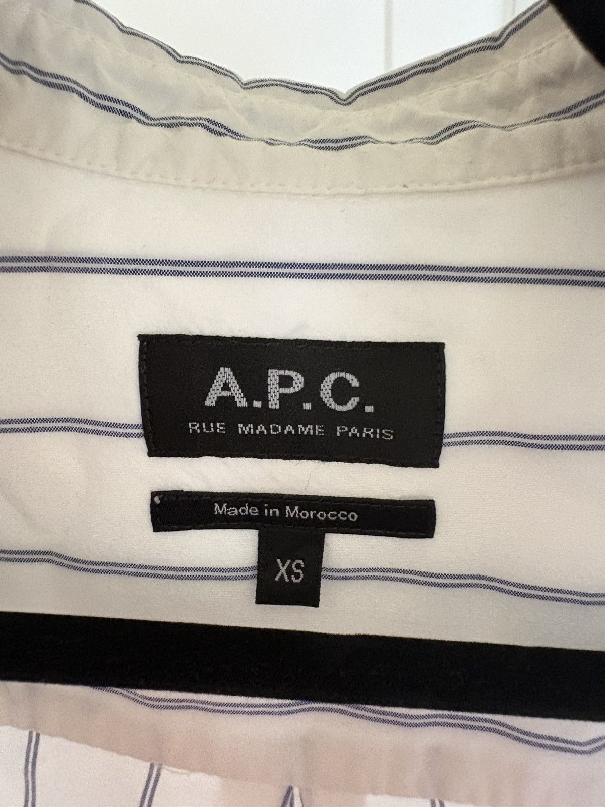 A.P.C. Striped White A.P.C. Shirt Size US XS / EU 42 / 0 - 2 Thumbnail
