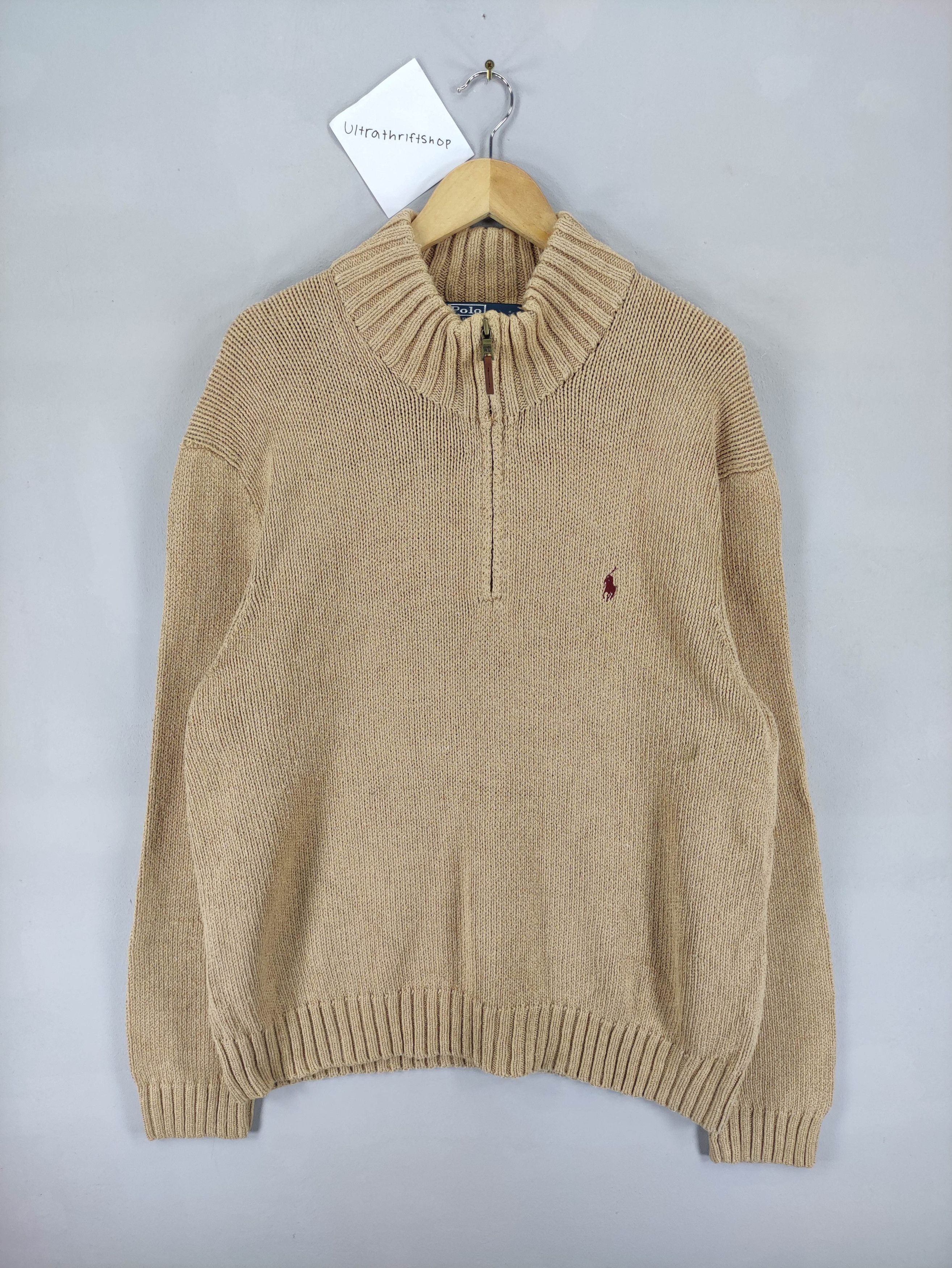 Polo Ralph Lauren Vintage Polo Ralph Lauren Knit Sweater Cotton Half Zip Size US XXL / EU 58 / 5 - 1 Thumbnail