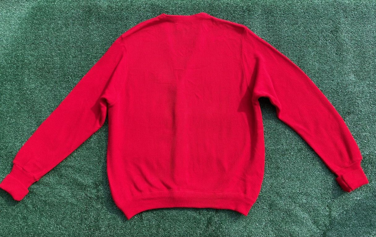 Izod 80’s Izod Embroidered Logo Red Cardigan Sweater Men’s XL Size US XL / EU 56 / 4 - 7 Thumbnail