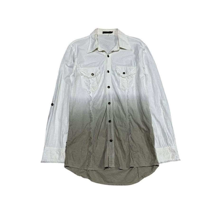 If Six Was Nine 🔥SickY2K Dickdave Frayed Stitched Gradient Shirt Size US L / EU 52-54 / 3 - 1 Thumbnail