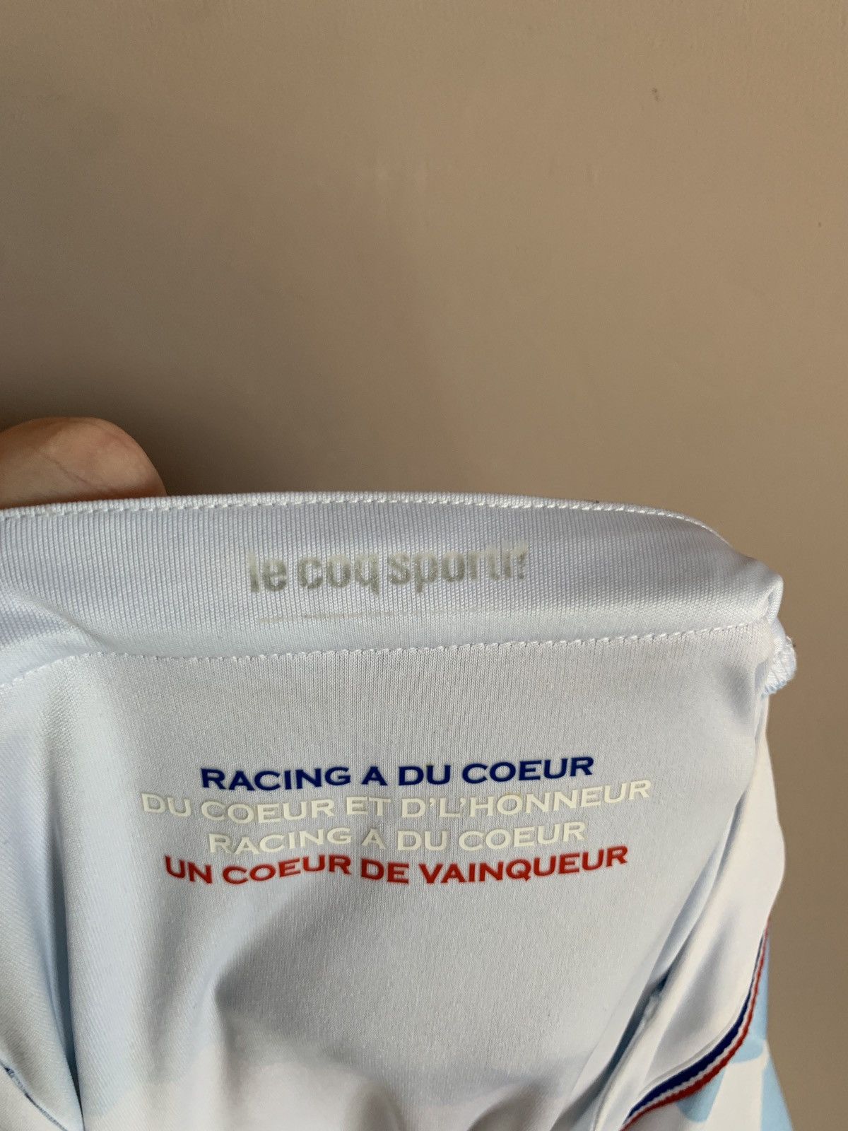 Le Coq Sportif Racing Metro 92 Rugby Union Shirt Le Coq Sportif Jersey Sz L Size US L / EU 52-54 / 3 - 9 Thumbnail