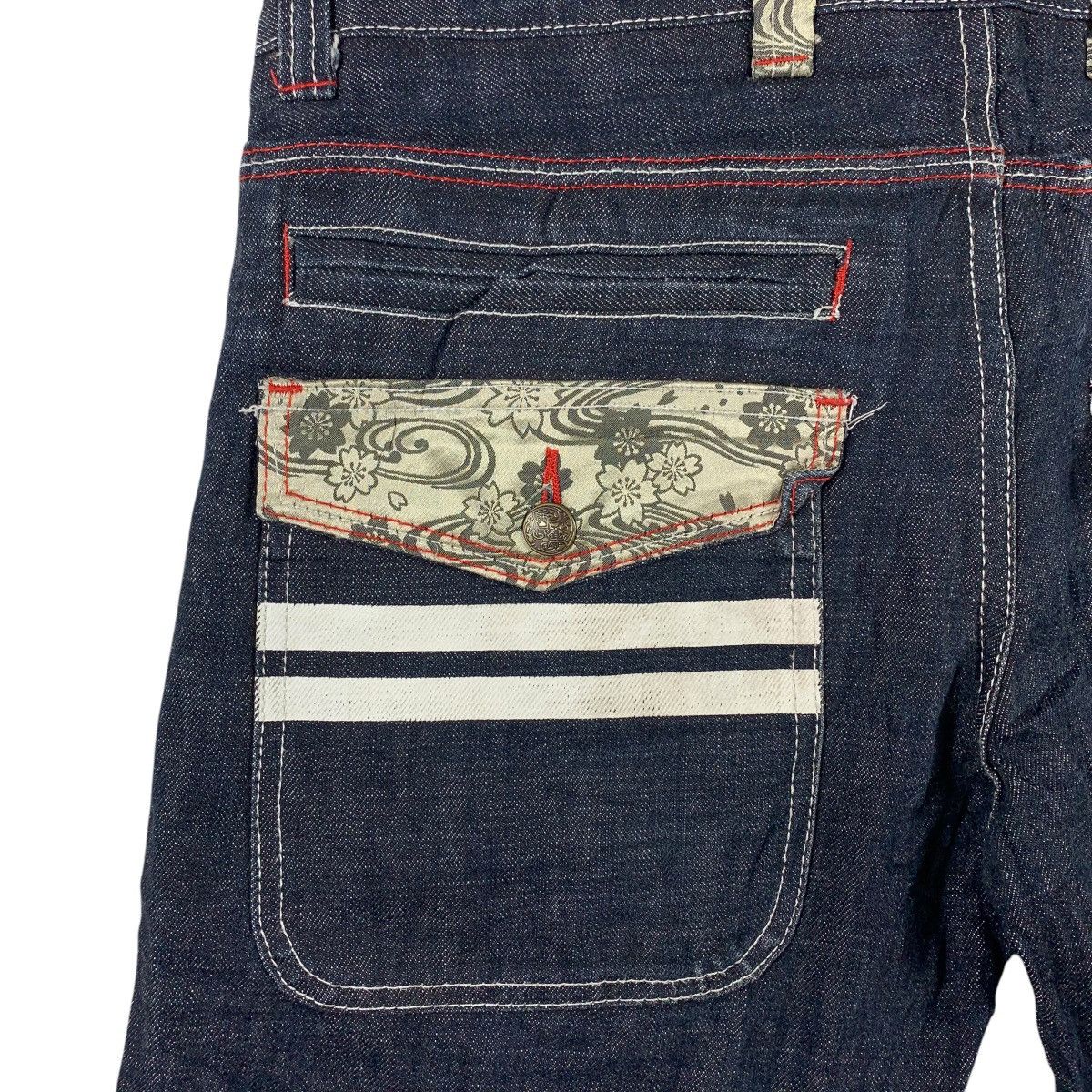 Japanese Brand × Momotaro Jeans SHARAKU japan double waist blue jeans Size US 33 - 17 Thumbnail