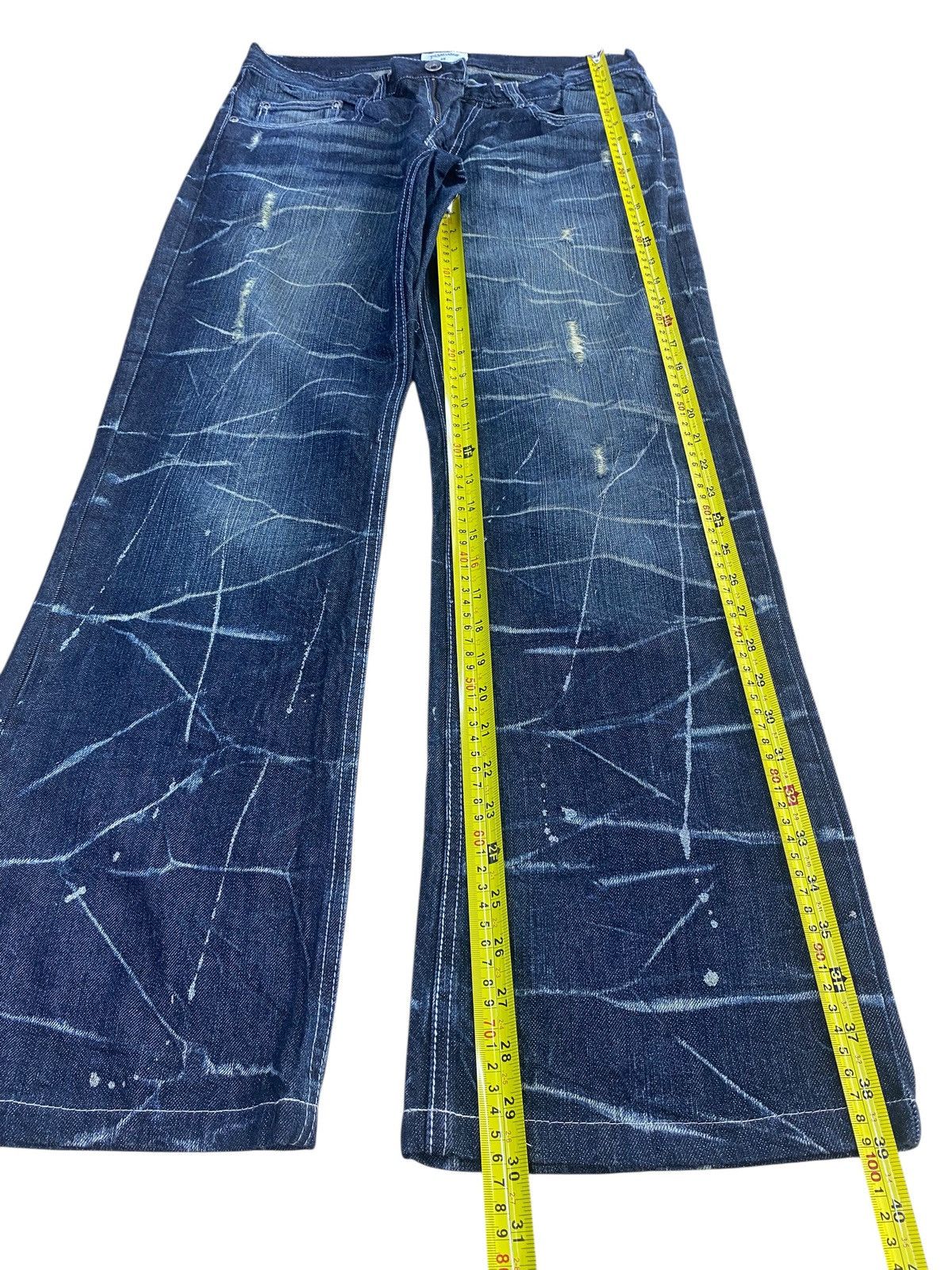 Other Nylaus Splatter Cracked Paint Style Ripped Jeans Size US 32 / EU 48 - 7 Thumbnail
