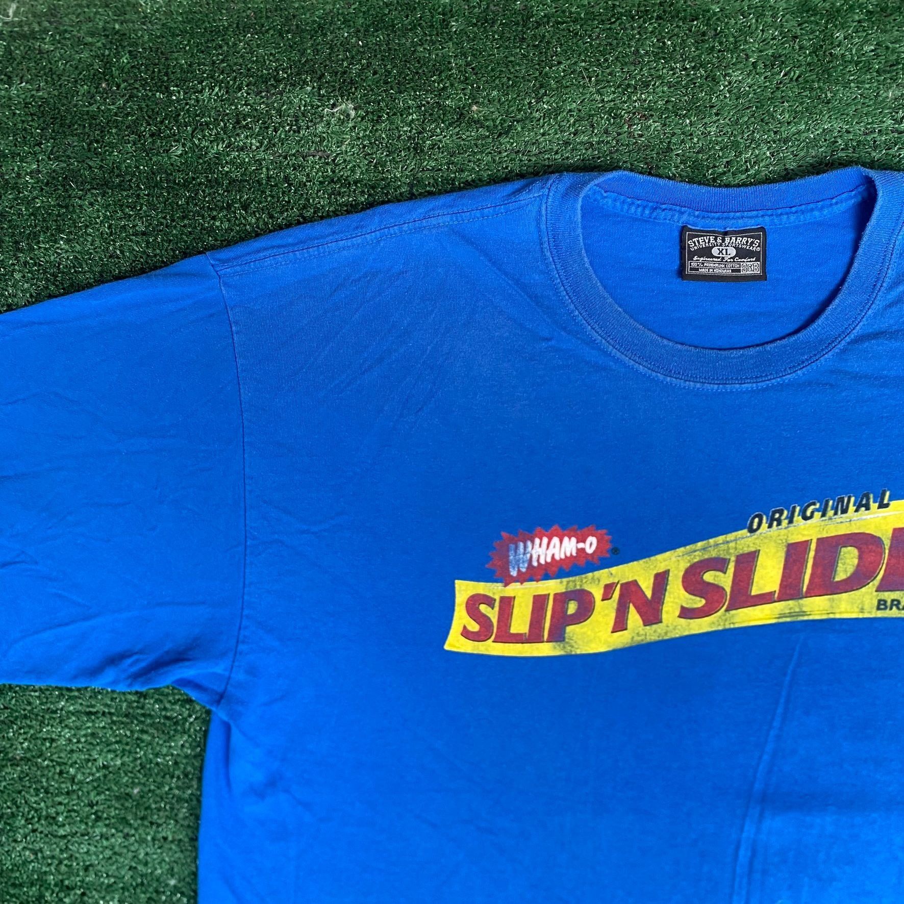 Steve And Barrys Vintage Y2K Slip N Slide Shirt Wham-O Retro Toy Logo Tee Size US XL / EU 56 / 4 - 2 Thumbnail