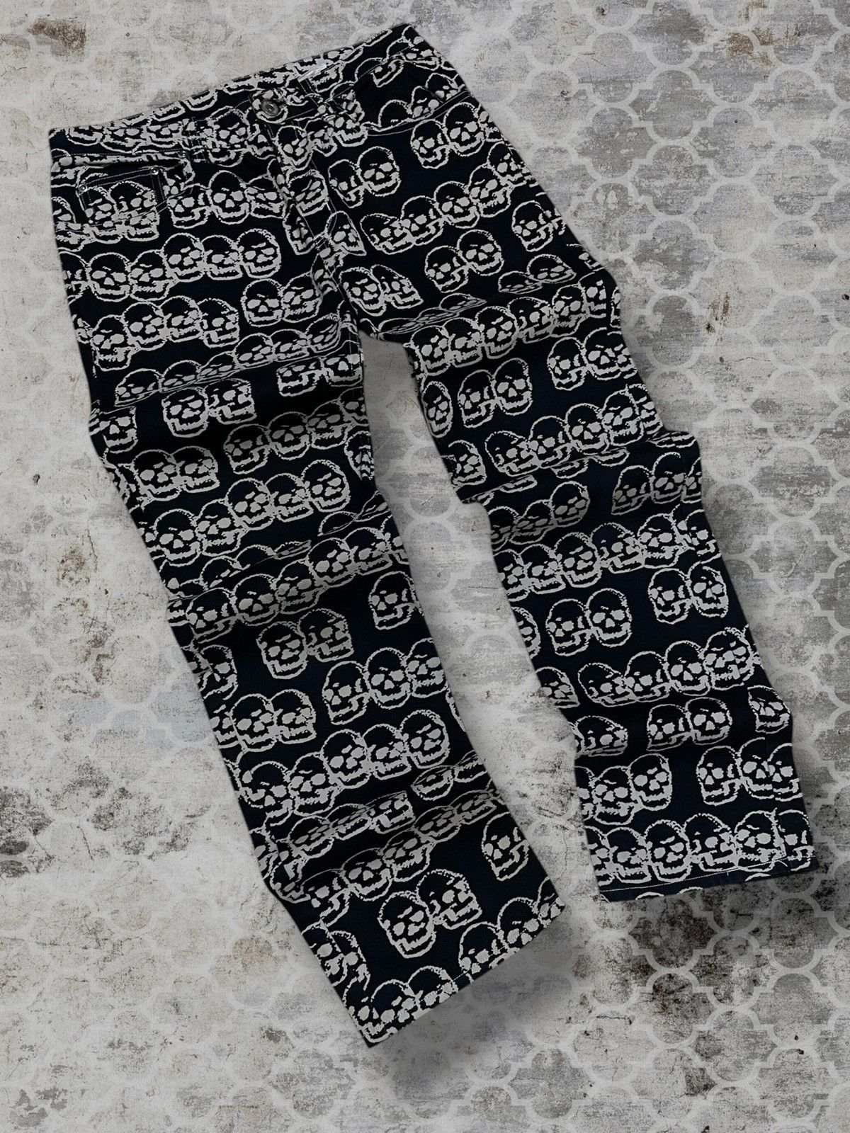 Hysteric Glamour Vintage Og Japan Designer Hysteric Glamour Skull Punk Pant Size US 28 / EU 44 - 2 Thumbnail