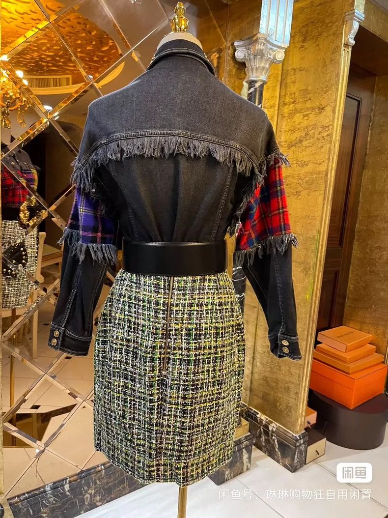 Versace Versace Denim willow studded fringed jacket Size M / US 6-8 / IT 42-44 - 8 Thumbnail