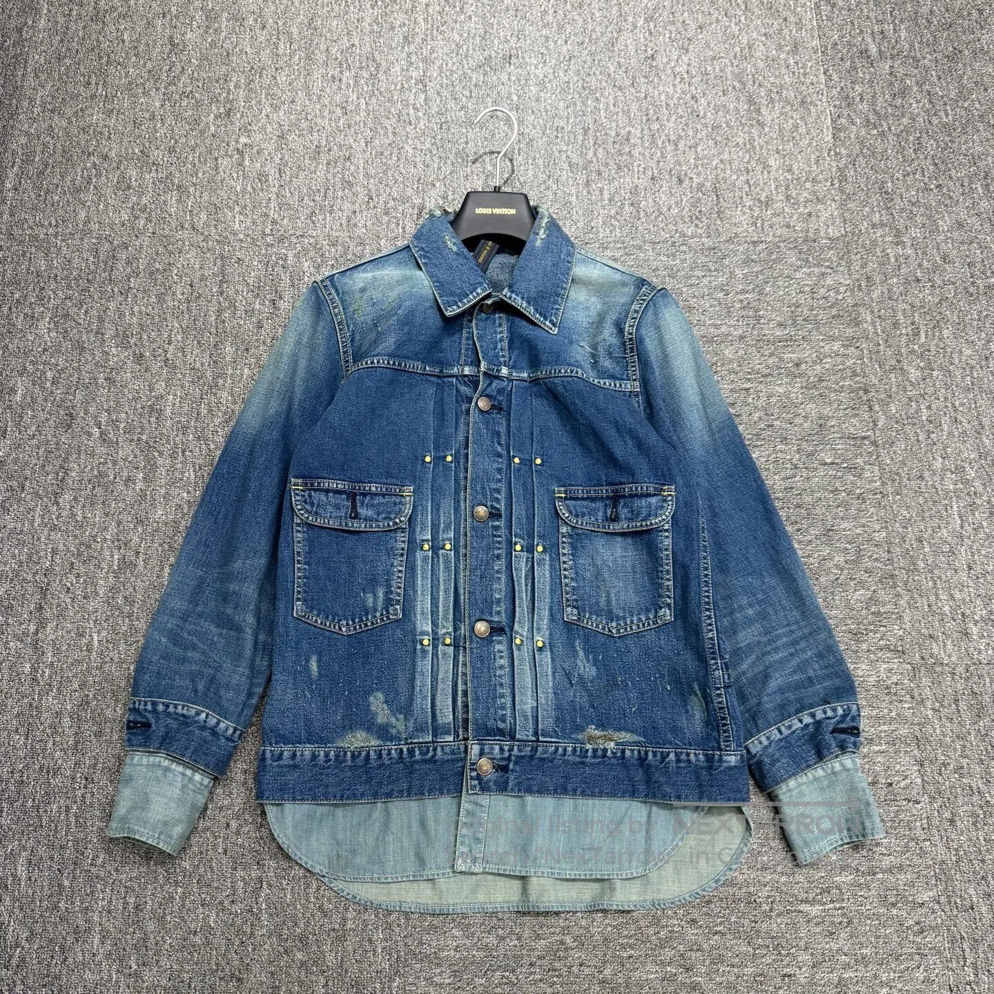 Maison MIHARA YASUHIRO MIHARAYASUHIRO Spliced denim shirt| Size US S / EU 44-46 / 1 - 1 Thumbnail