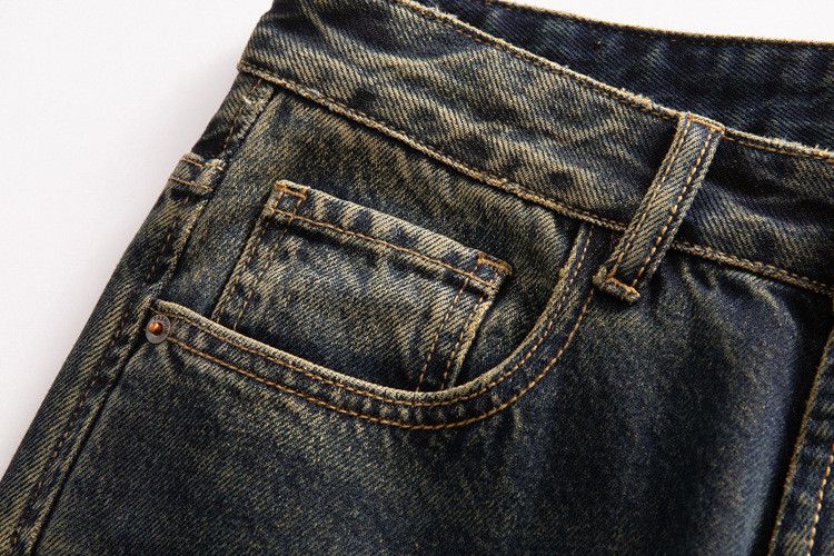 Japanese Brand × Jean Men's loose all-match distressed gradient washed jeans Size US 32 / EU 48 - 5 Thumbnail