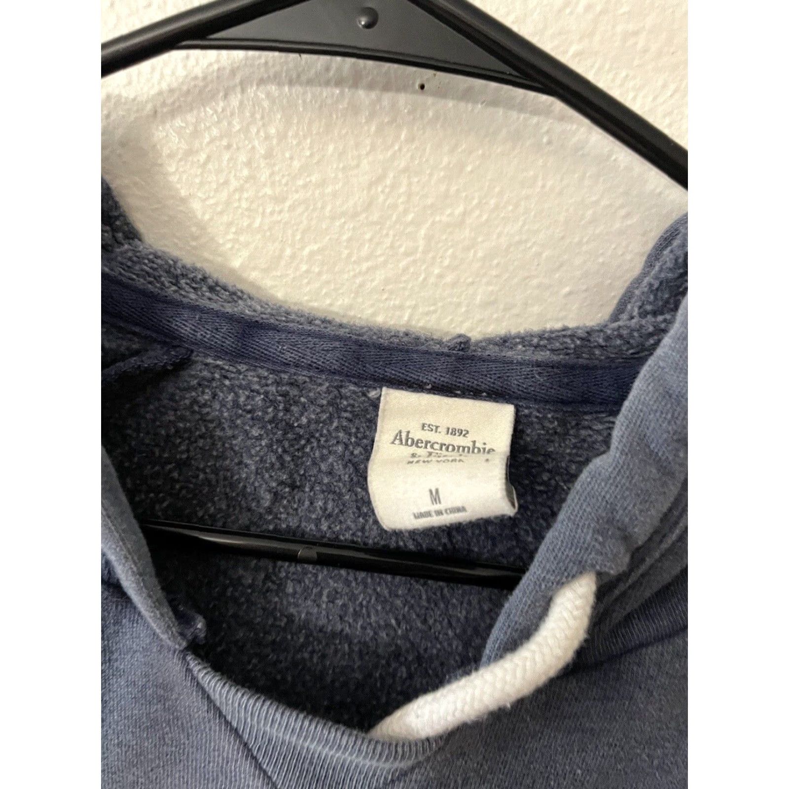 Abercrombie & Fitch VINTAGE Abercrombie & Fitch Hoodie Mens Medium Blue Pullover Faded Y2K Size US M / EU 48-50 / 2 - 4 Thumbnail