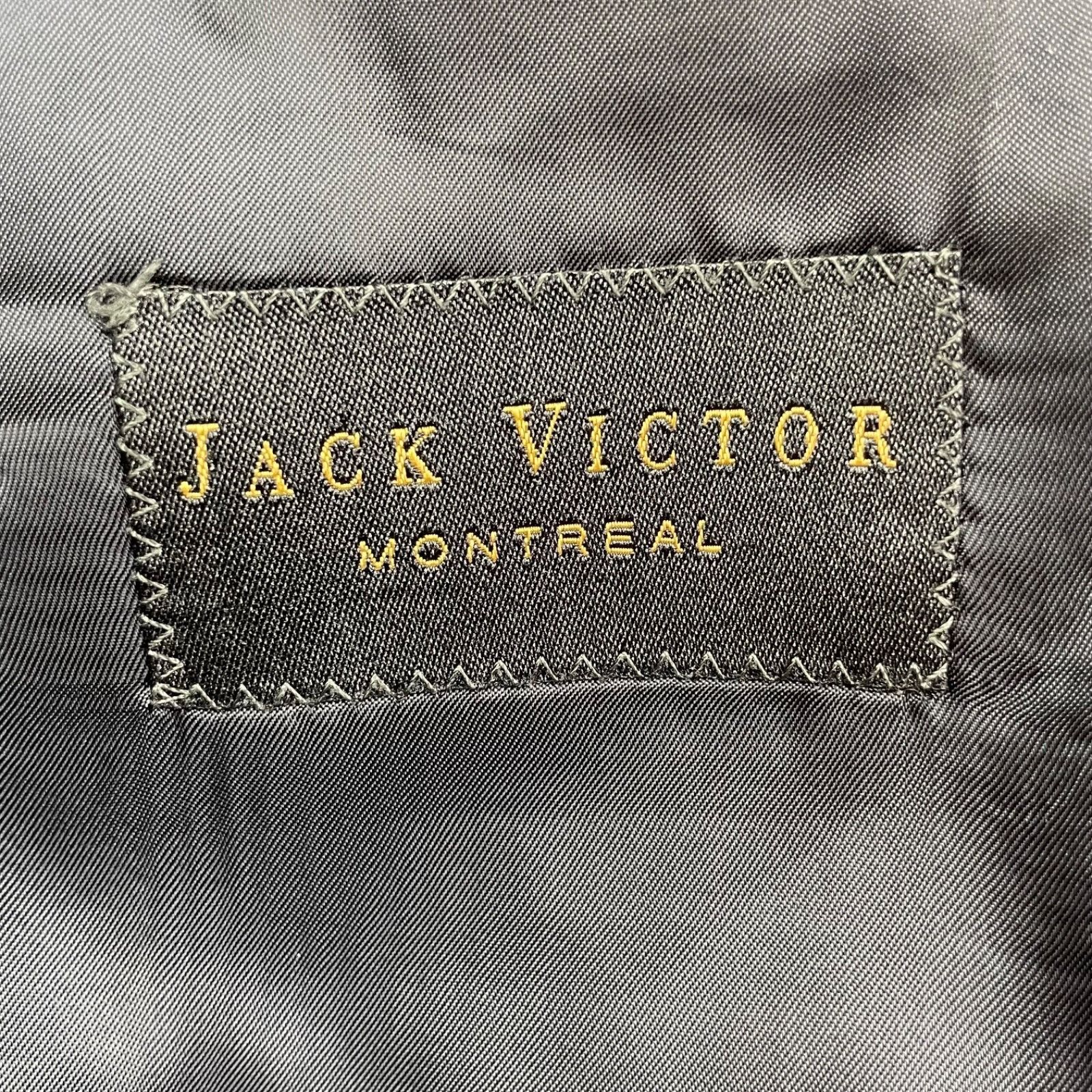 Jack Victor Jack Victor Men’s 100% Wool 3-Button Suit Navy Blue Check • Size 42L - 6 Thumbnail