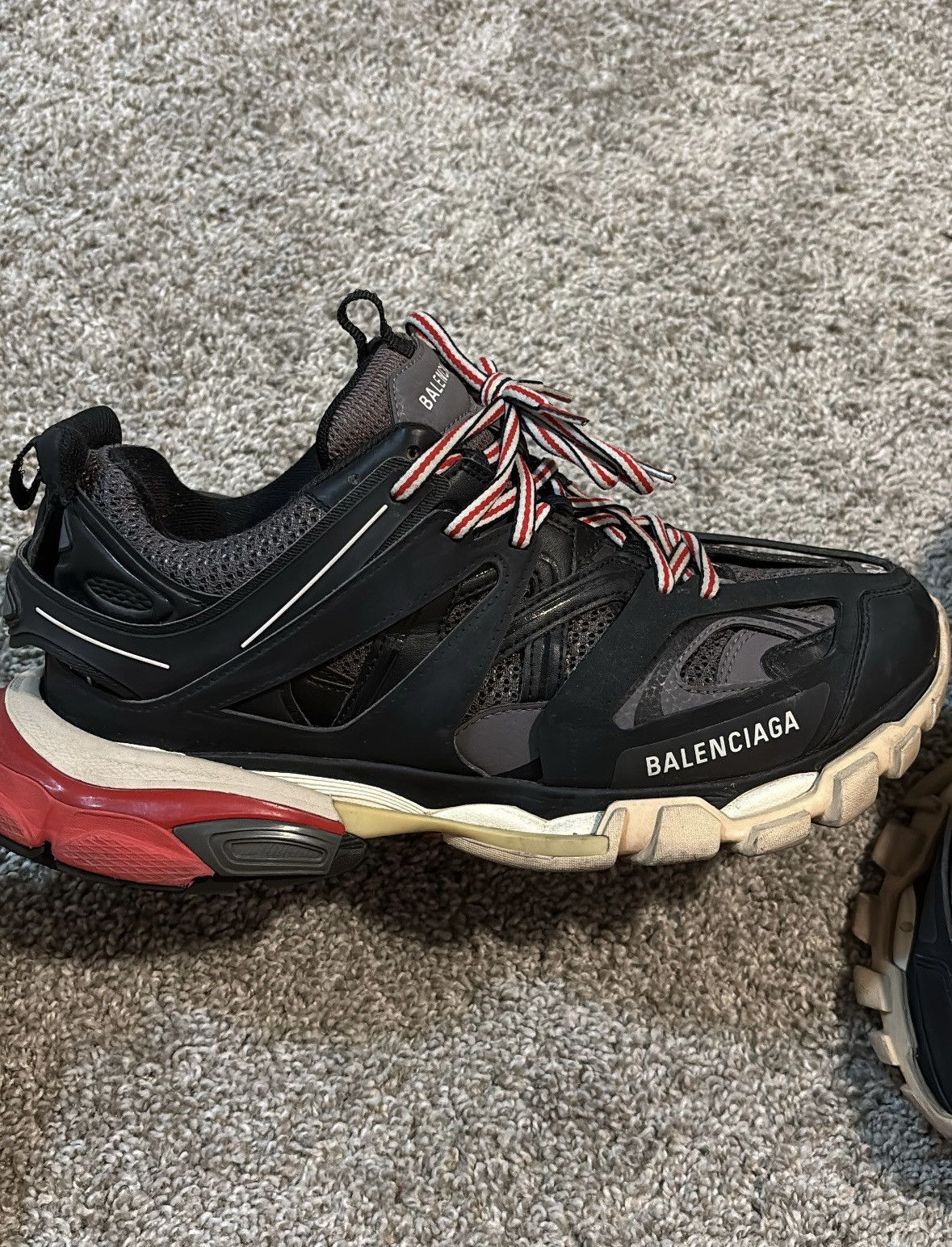 Balenciaga Balenciaga Track (Black, Red, beige) Size US 9 / EU 42 - 4 Thumbnail