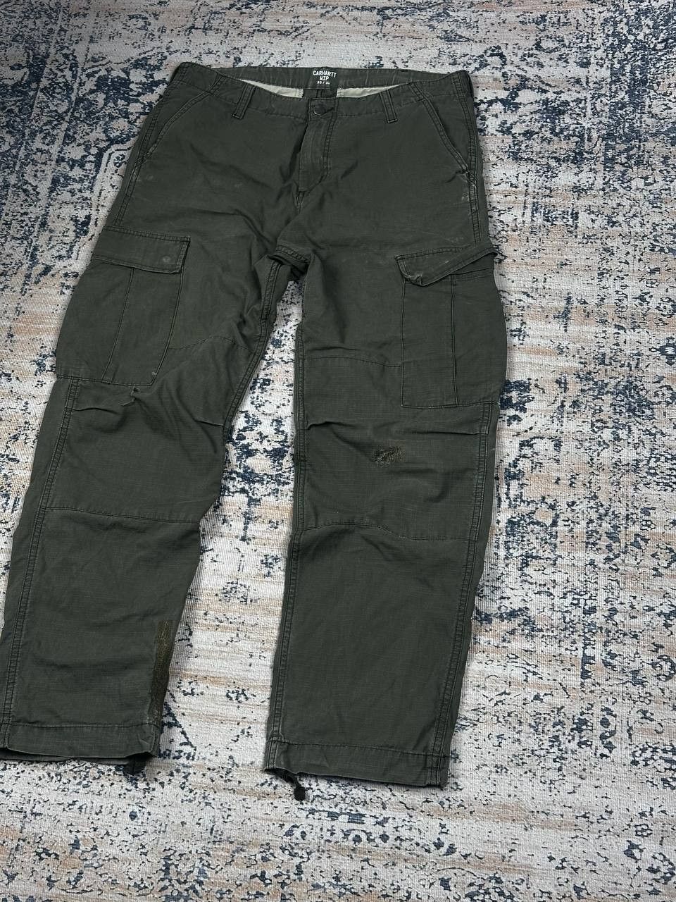 Carhartt Vintage Carhartt Cargo Distressed Baggy Pants Size US 33 - 3 Thumbnail