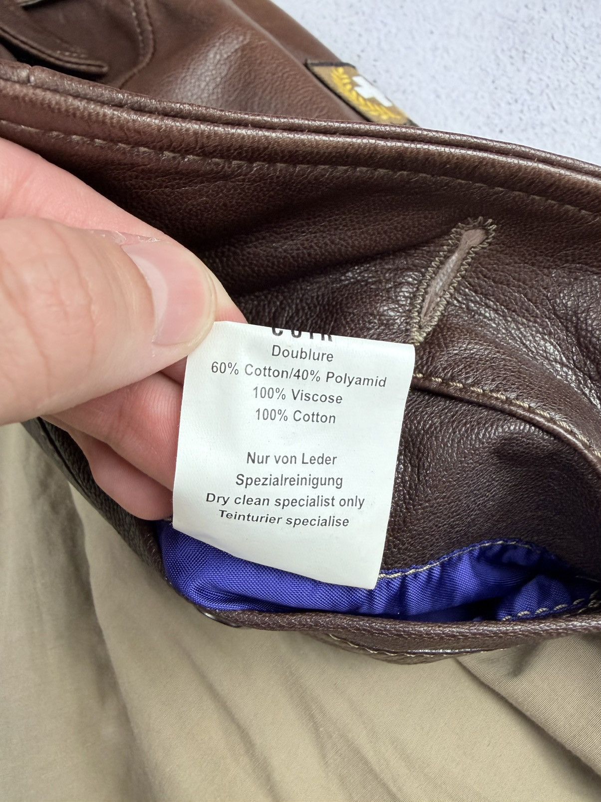 Strellson Mens Strellson Swiss Cross Vintage Jakcet Brown Size 50 Size US L / EU 52-54 / 3 - 11 Thumbnail