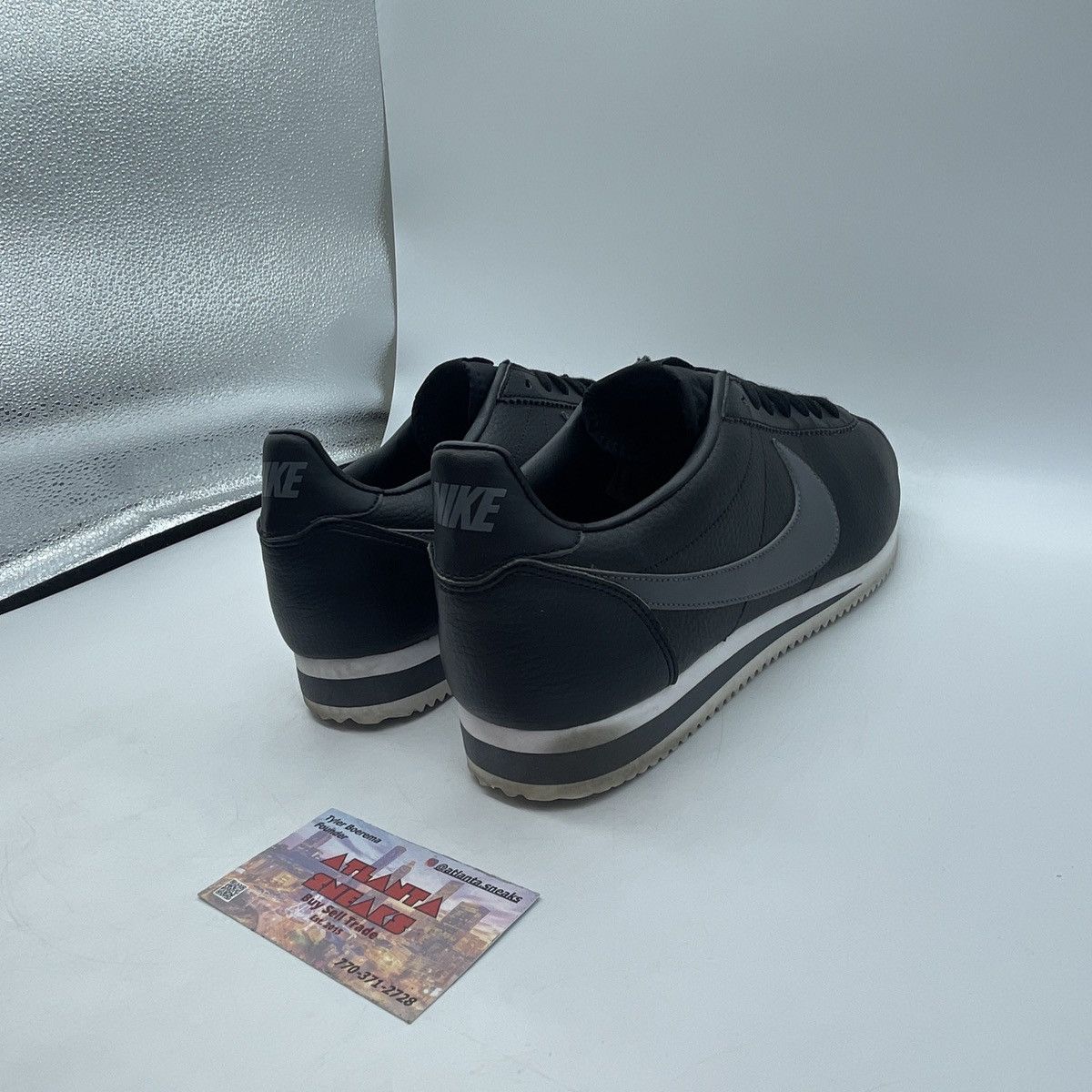 Nike Classic Cortez leather anthracite Size US 12 / EU 45 - 5 Thumbnail