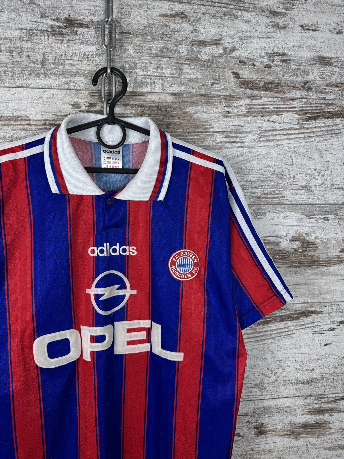 Adidas Mens Vintage Adidas Opel FC Bayern Munich Matthäus T-shirt Size US M / EU 48-50 / 2 - 3 Thumbnail