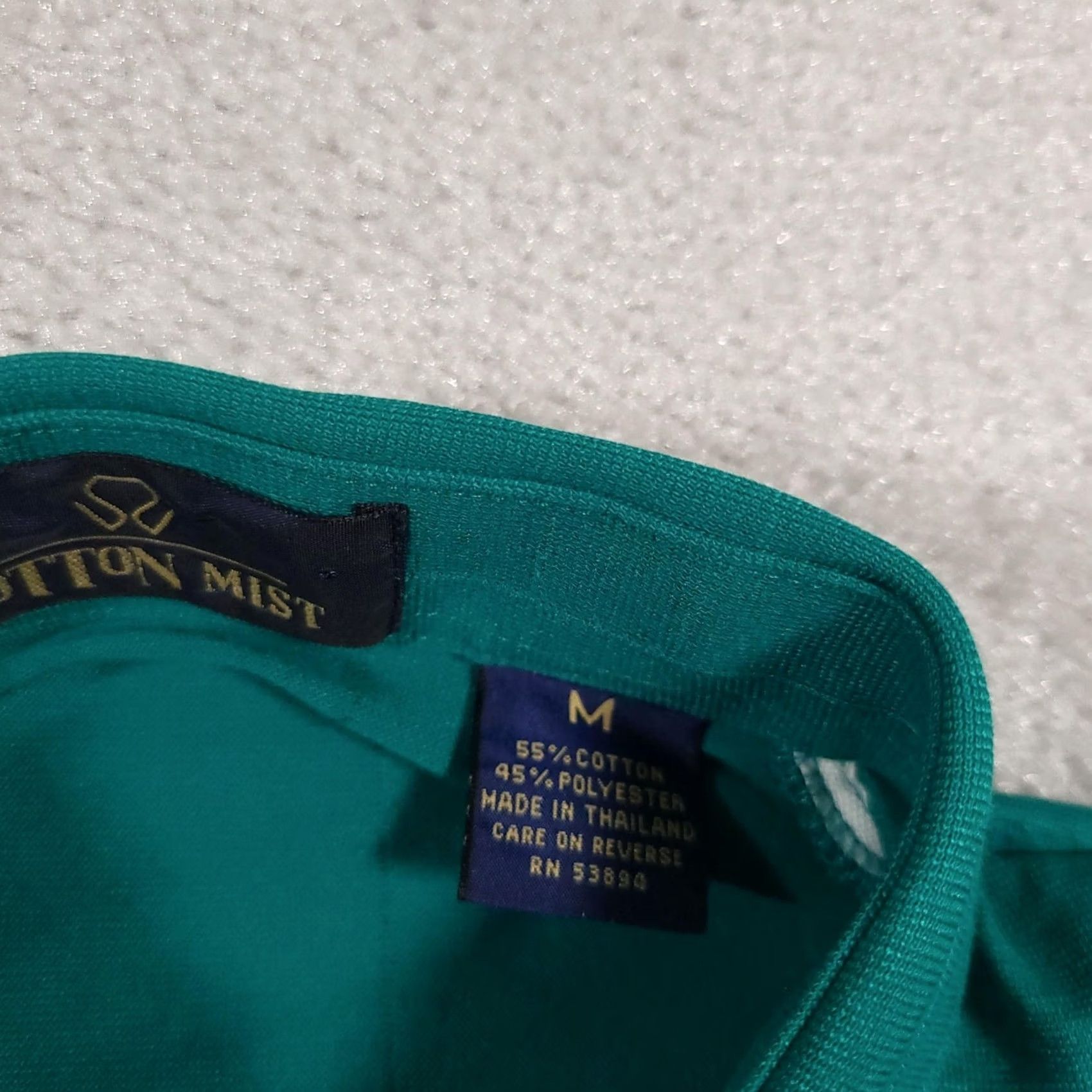 Vintage Cotton Mist Polo Shirt Mens M Green Short Sleeve Pocket Retro Pullover Tee Size US M / EU 48-50 / 2 - 7 Thumbnail