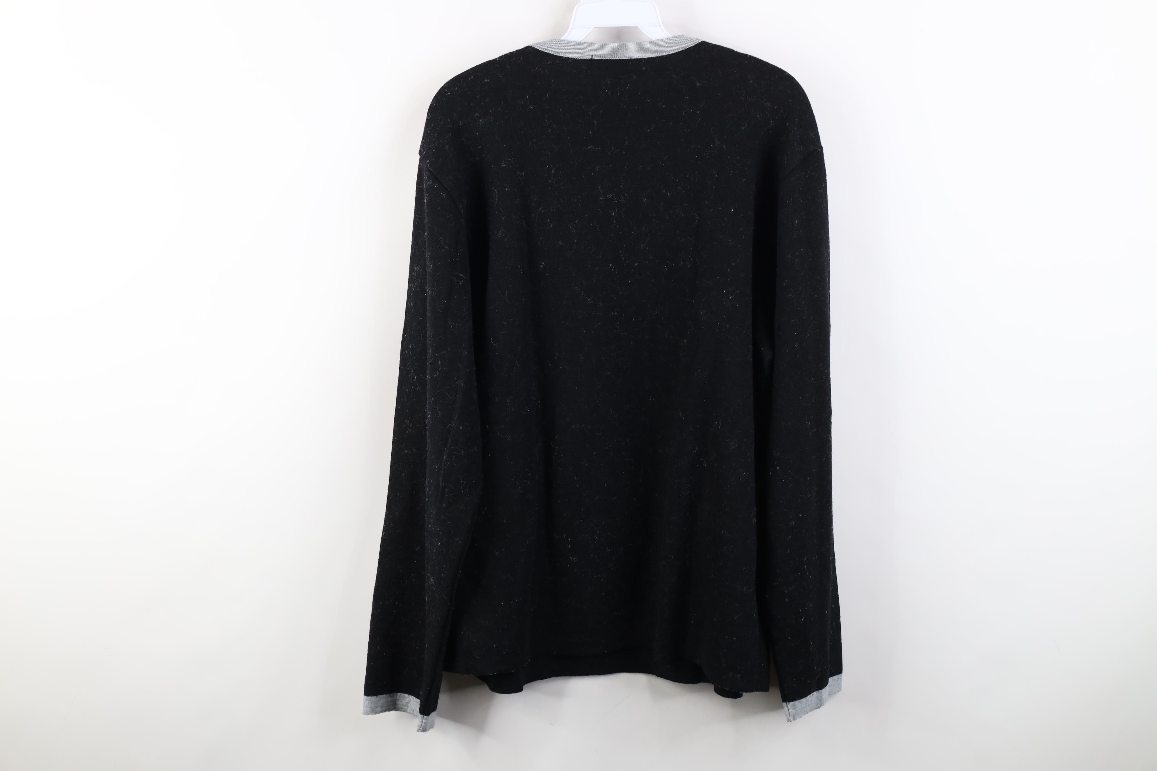 Vintage Vintage 90s Iceberg Jeans Box Logo Wool Knit Sweater Italy Size US L / EU 52-54 / 3 - 10 Thumbnail