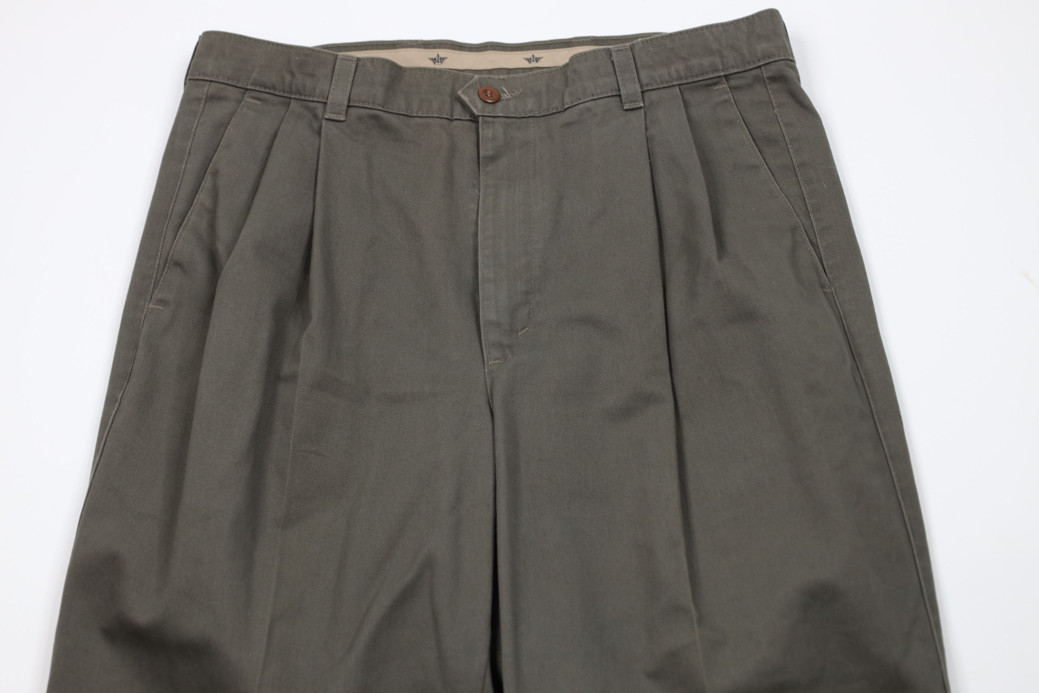 Dockers Vintage 90s Dockers Straight Leg Chino Pants Green USA Size US 34 / EU 50 - 2 Thumbnail