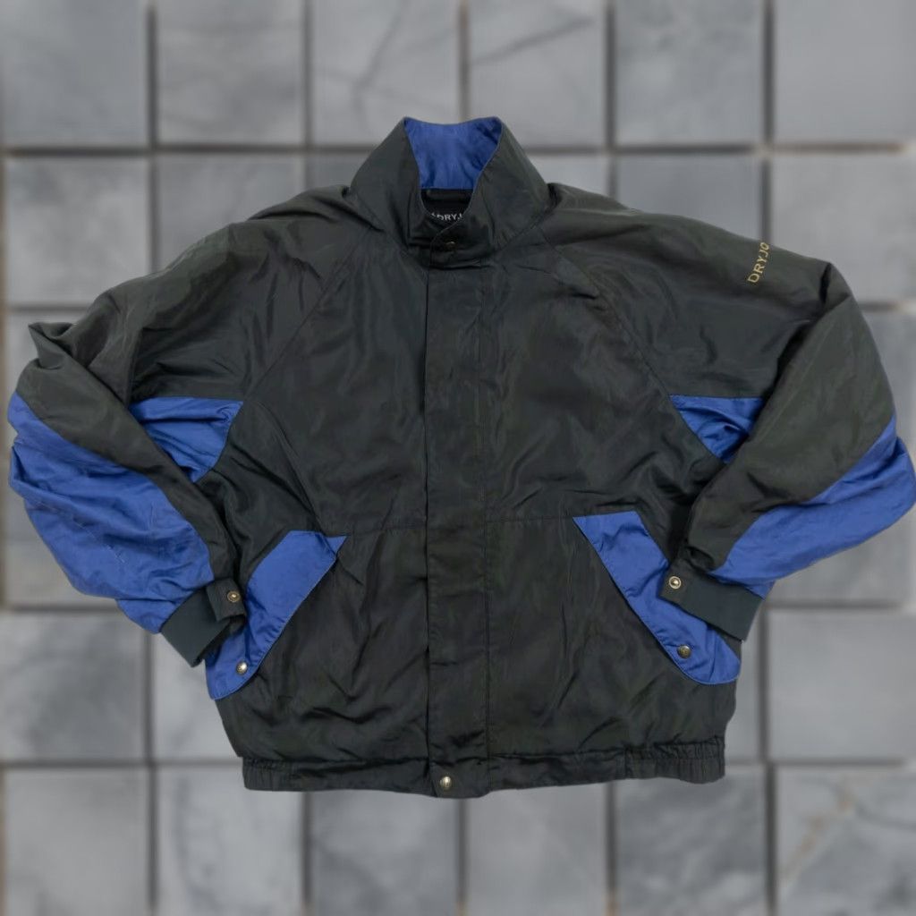 Footjoy FootJoy Dryjoys Windbreaker Jacket - Golf Windbreaker - Black - Adult Large - Mens - Full Zip - 100% Polyester - Regular Fit Size US L / EU 52-54 / 3 - 1 Thumbnail