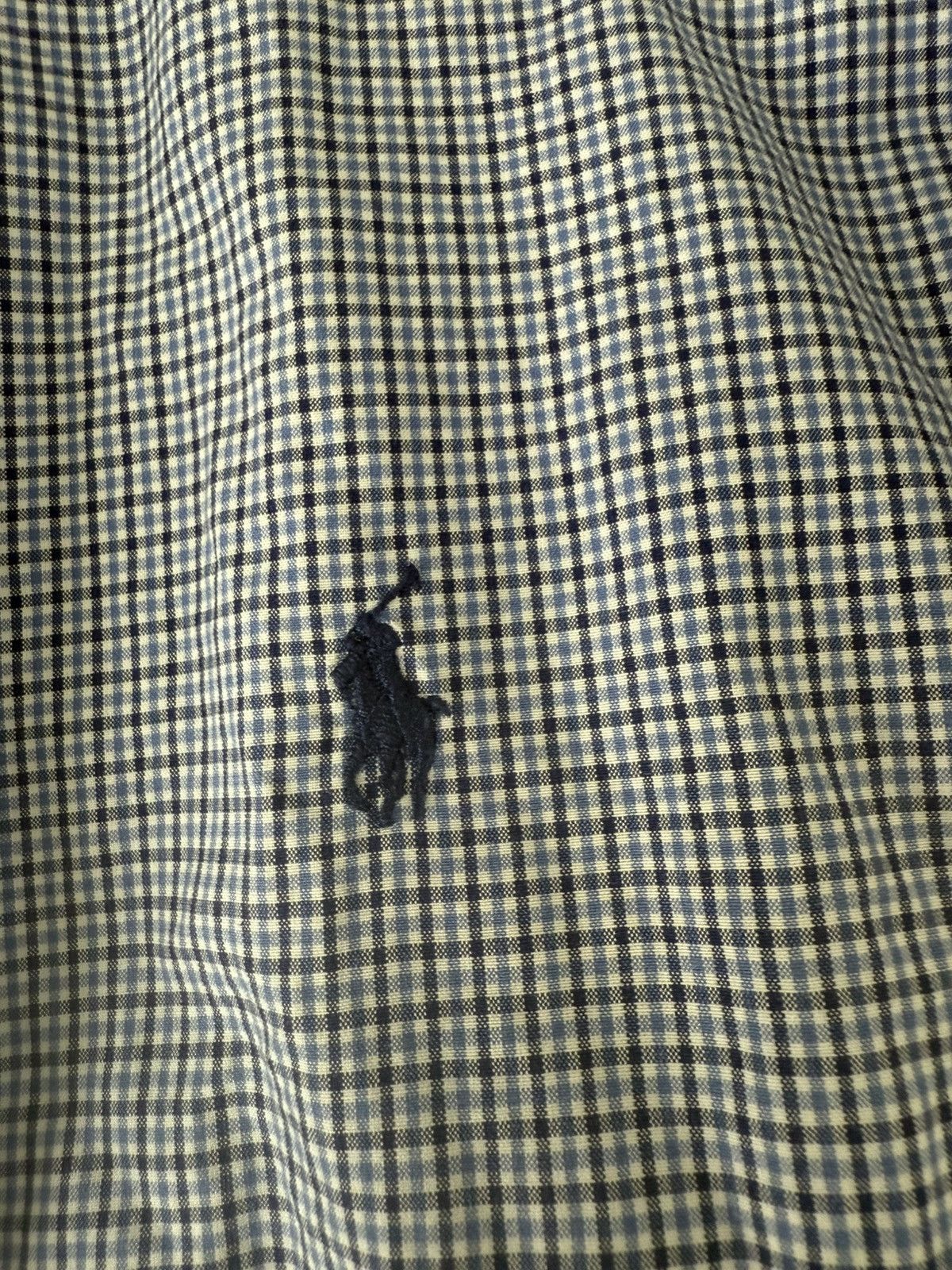 Polo Ralph Lauren Blue and White Checkered Ralph Lauren Button Up Size US M / EU 48-50 / 2 - 3 Thumbnail