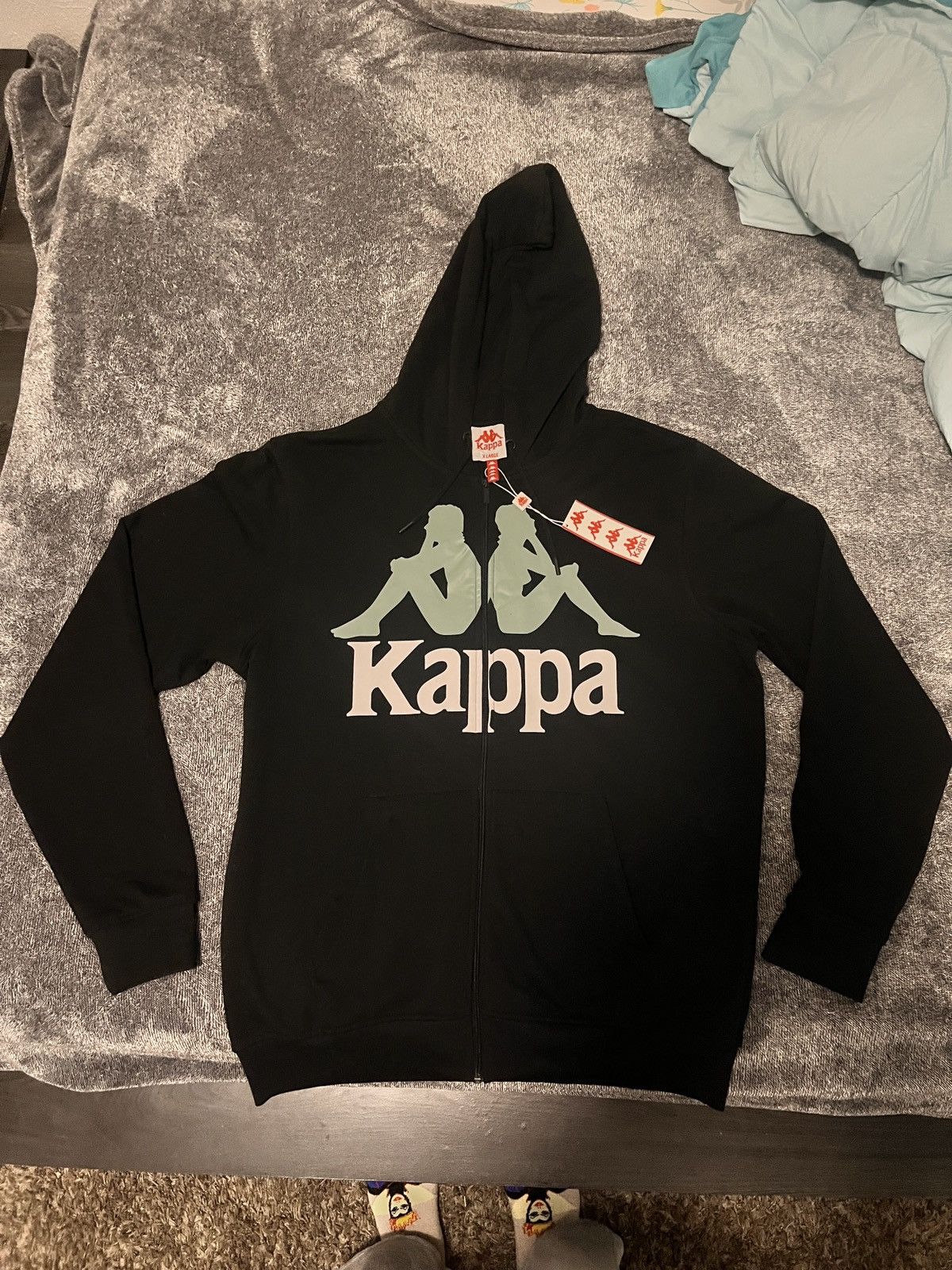 Kappa NWT Black & Teal Kappa Zip-Up Jacket- Size Mens XL Size US XL / EU 56 / 4 - 1 Thumbnail