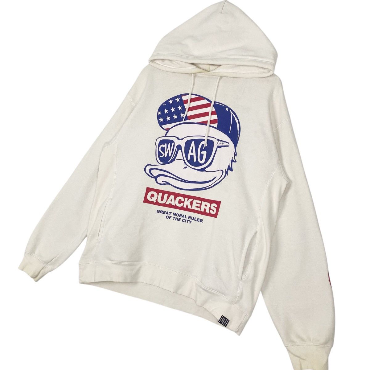 Other Vintage Duck Dude By B One Soul Hoodie Sweater White Size US L / EU 52-54 / 3 - 2 Thumbnail