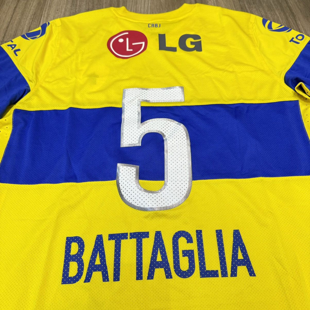 Nike Boca Juniors 11/12 player issue away shirt #5 Battaglia Size US XL / EU 56 / 4 - 5 Thumbnail