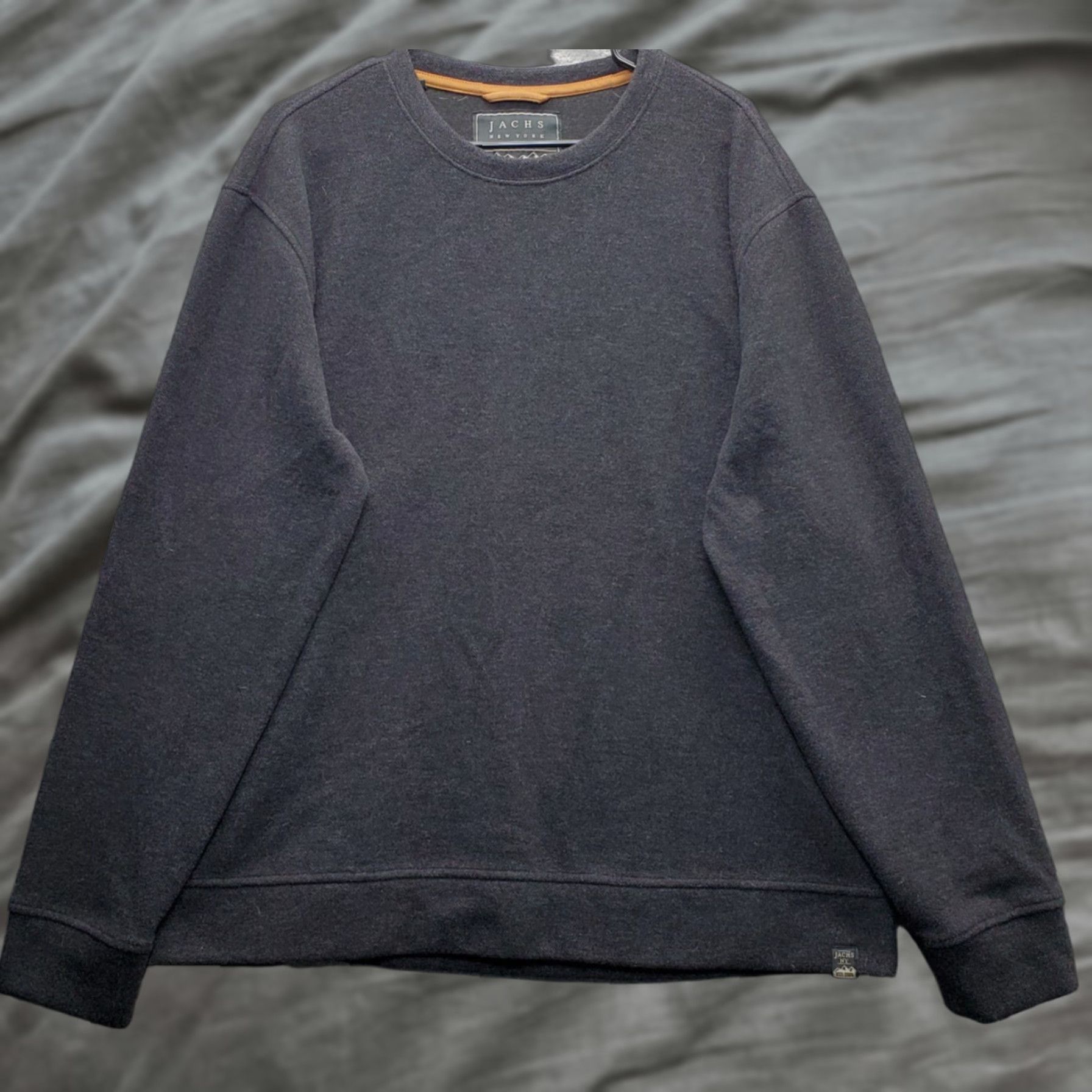 Vintage JACHS Sweatshirt Mens XL Black Wool Blend Outdoor Purveyors Size US XL / EU 56 / 4 - 1 Thumbnail