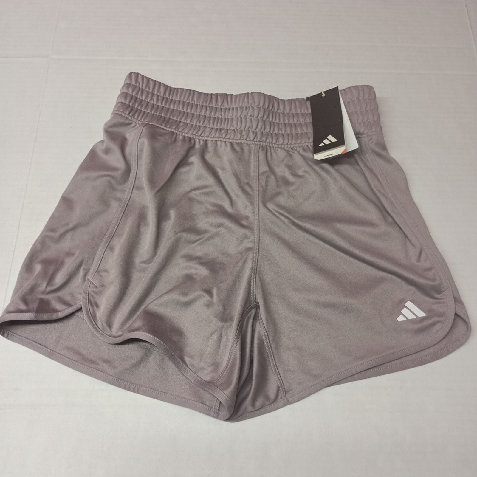 Adidas Adidas High Shorts Women's S Small Purple 5" Inseam Pull On Size 28" / US 6 / IT 42 - 1 Thumbnail