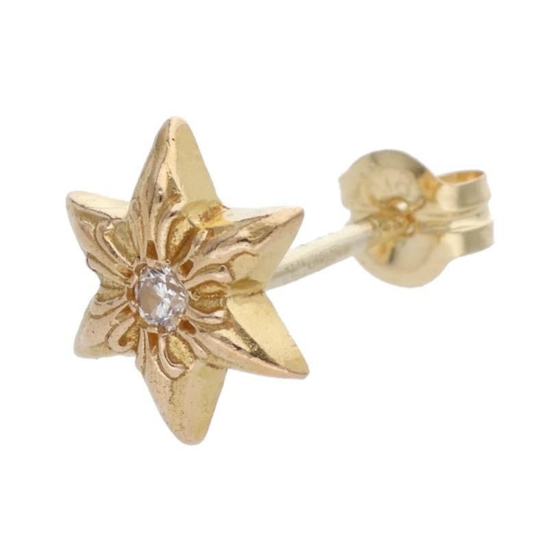 Chrome Hearts Chrome Hearts Diamond 22K Gold Star Earring Size ONE SIZE - 1 Thumbnail