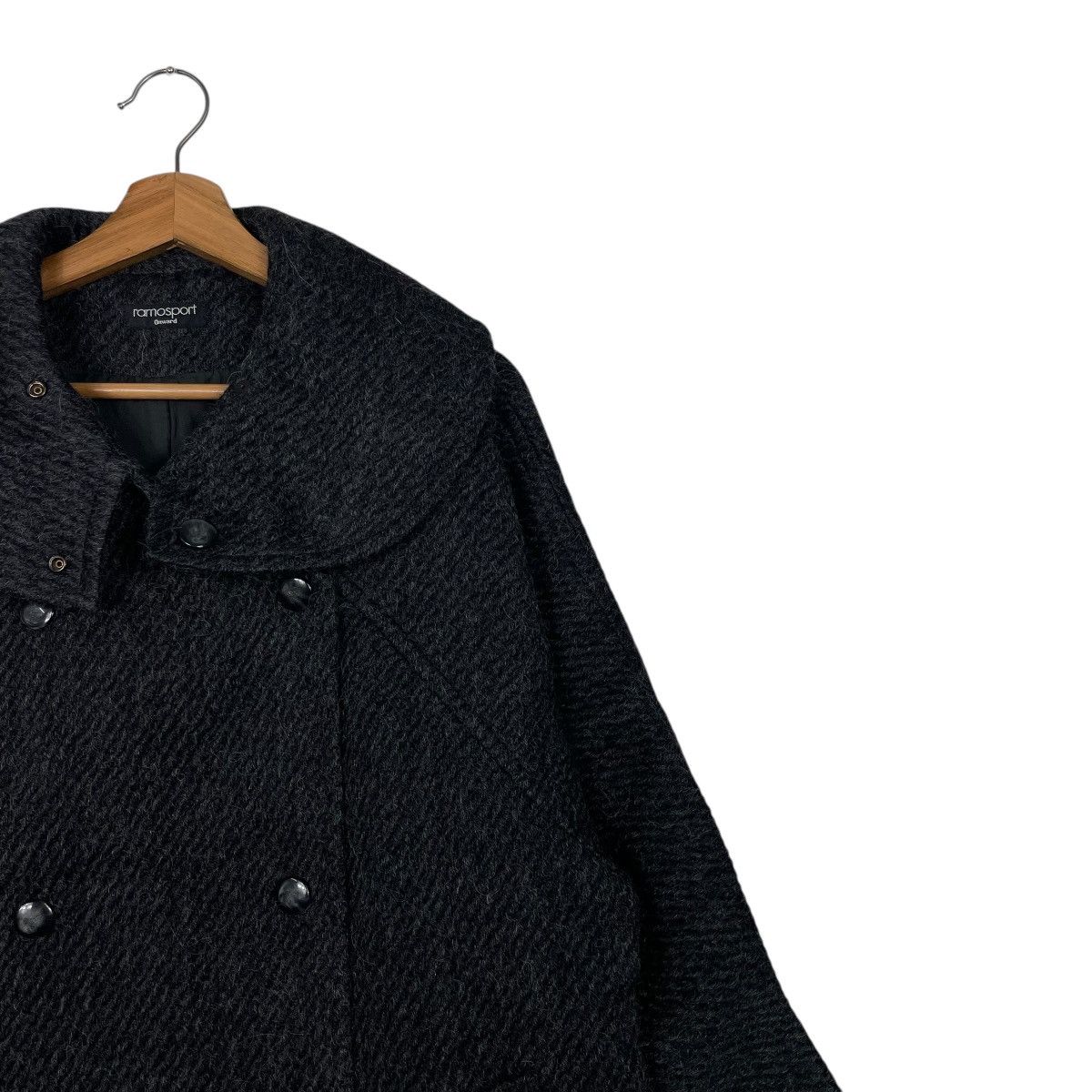 Japanese Brand Ramosport Double Breasted Wool Overcoat Size S / US 4 / IT 40 - 6 Thumbnail
