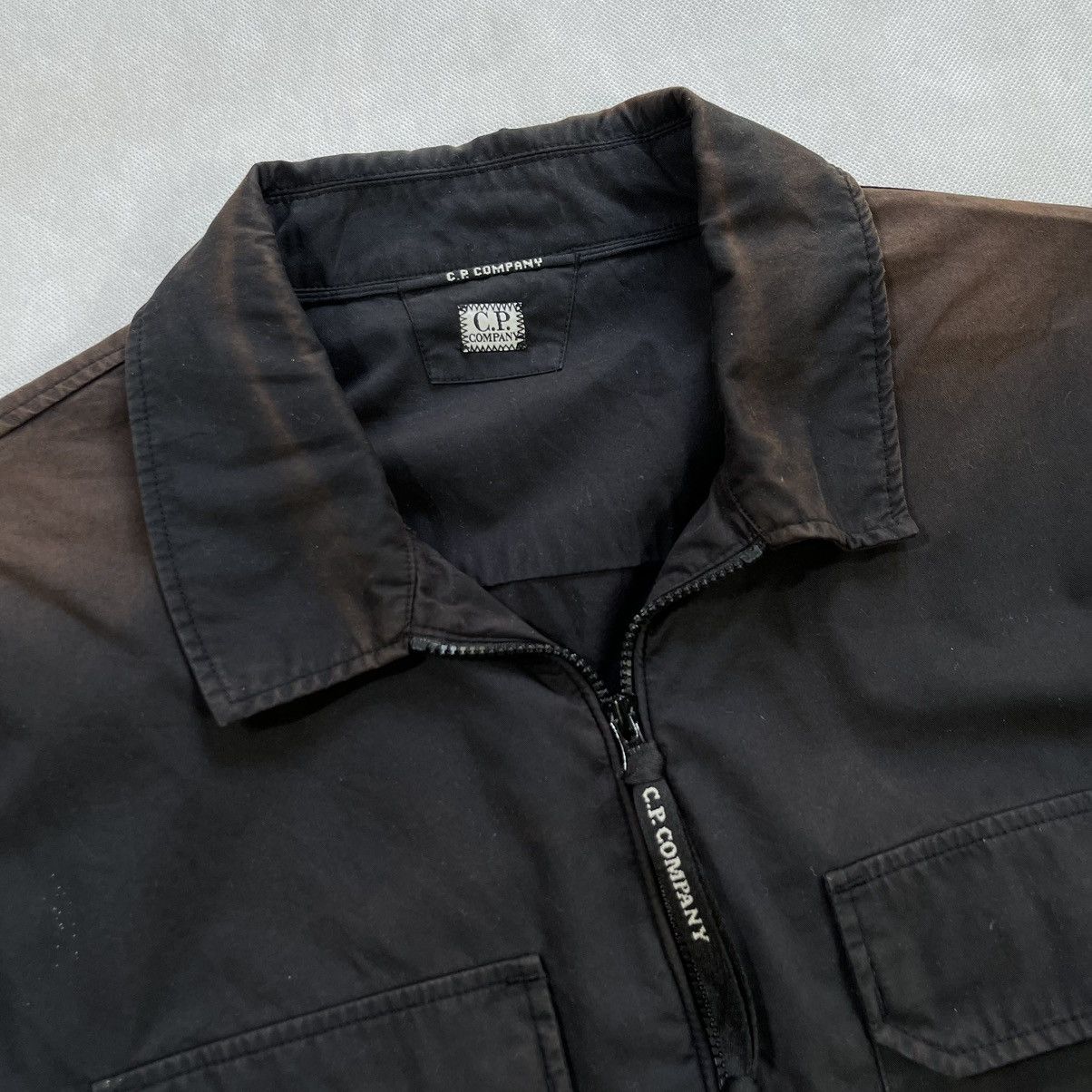 C.P. Company Rare! CP Company Gabardine Zipper Sun Fades Overshirt Lense Size US XL / EU 56 / 4 - 5 Thumbnail